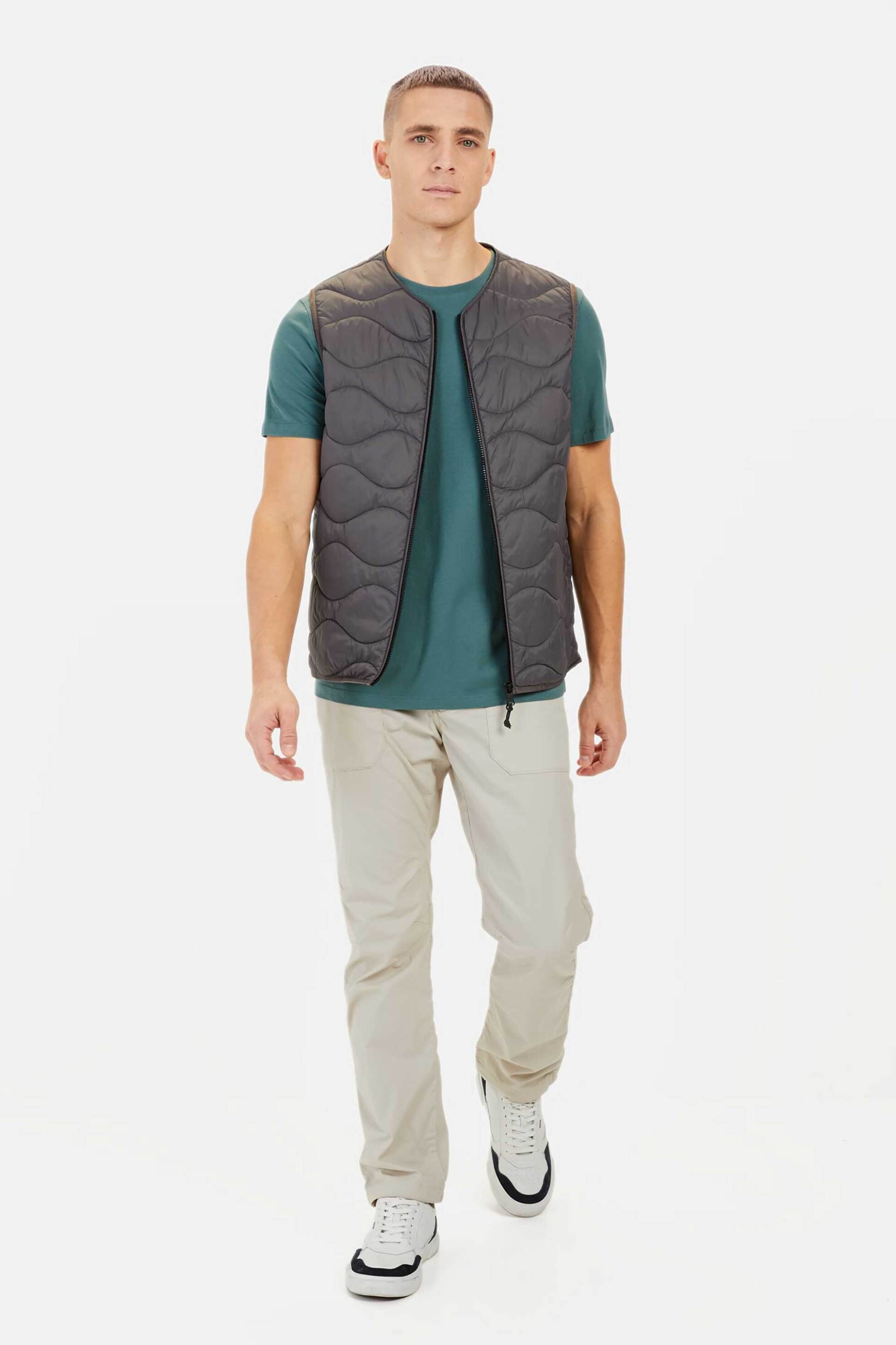 Camel Active ανδρικό T-shirt με κεντημένο λογότυπο Regular Fit - C251-409700-5T01 Πετρόλ φωτογραφία