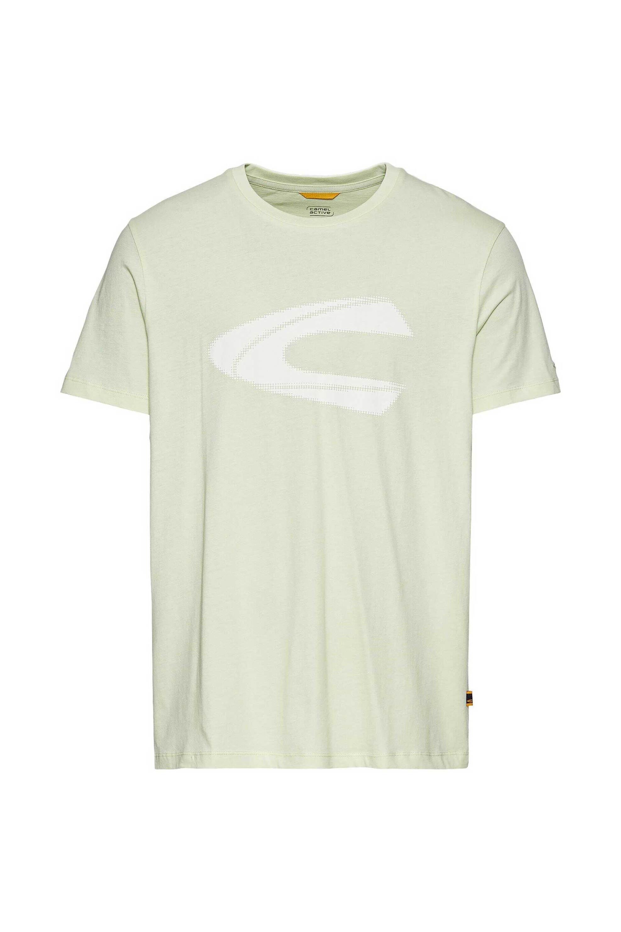 CAMEL ACTIVE Camel Active ανδρικό T-shirt με logo print Regular Fit - C251-409700-5T02 Πράσινο Ανοιχτό