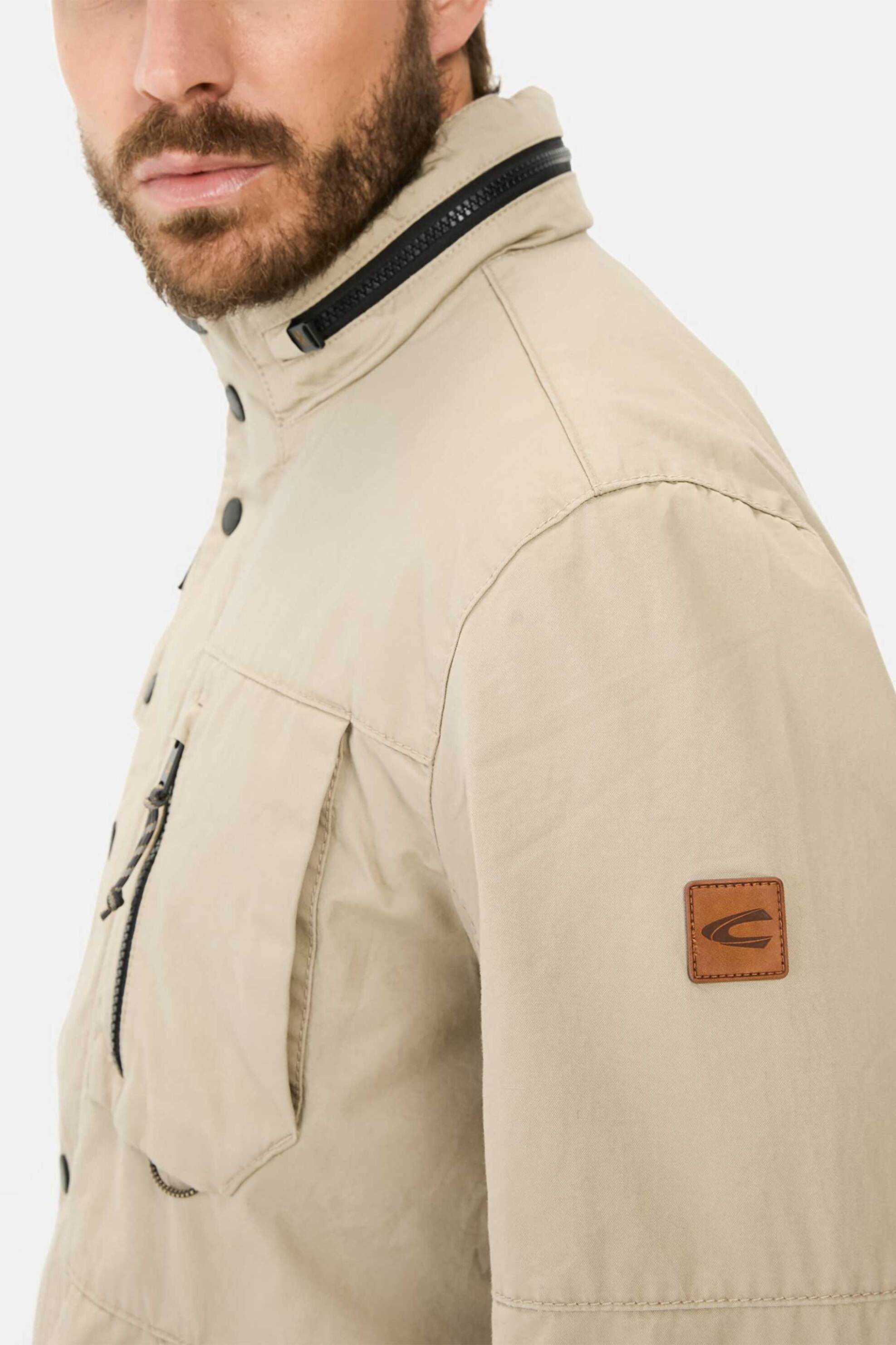 Camel Active ανδρικό μπουφάν με κρυφή κουκούλα και τσέπες - C251-430910-5N60 Μπεζ φωτογραφία