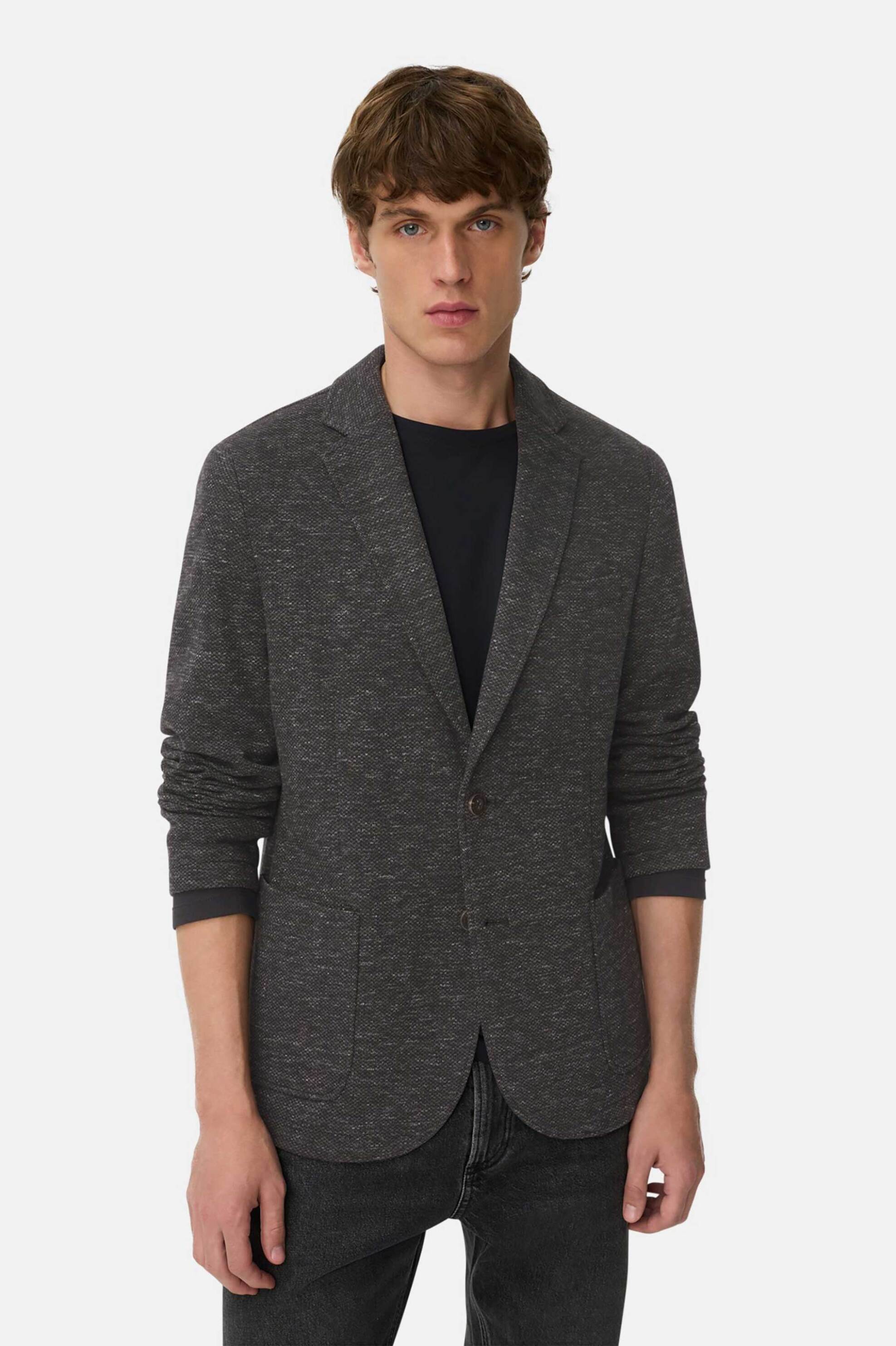 Camel Active ανδρικό σακάκι Regular Fit - C252-442715-6I95 Μαύρο