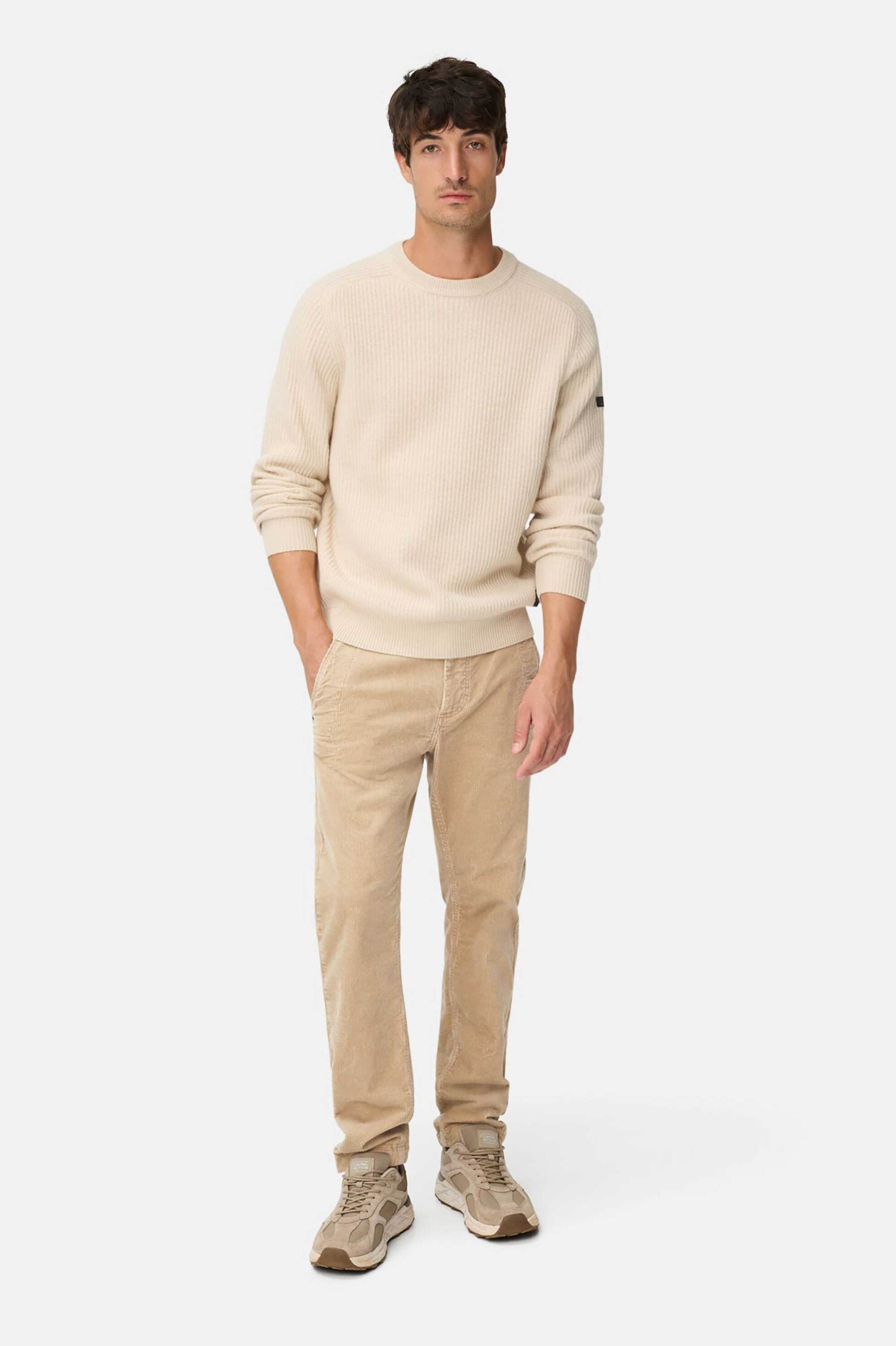 Camel Active ανδρικό chino παντελόνι κοτλέ Regular Fit - C252-477R05-6F92 Μπεζ