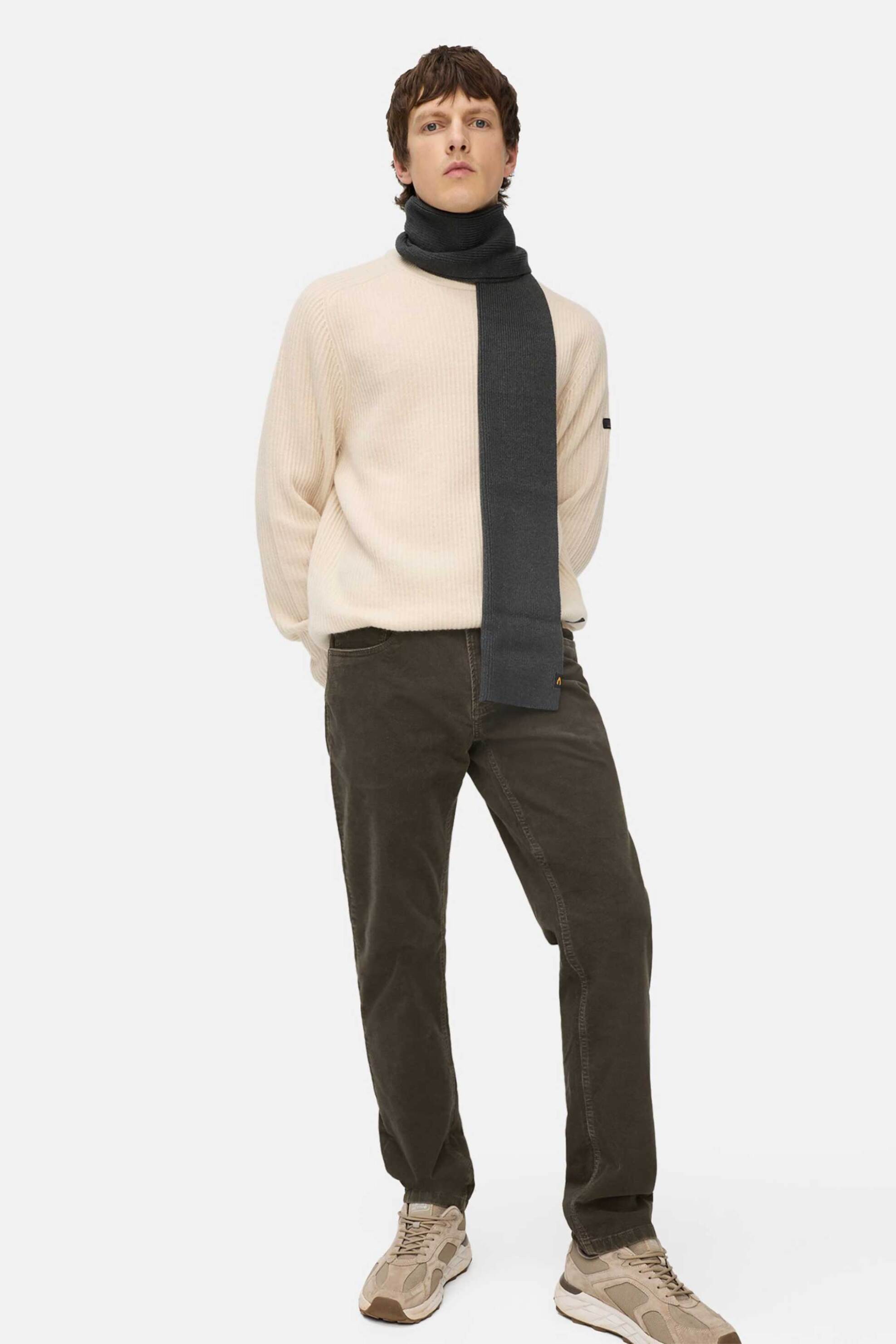 Camel Active ανδρικό κοτλέ παντελόνι πεντάτσεπο Regular Fit - C252-488R51-6F74 Καφέ Σκούρο