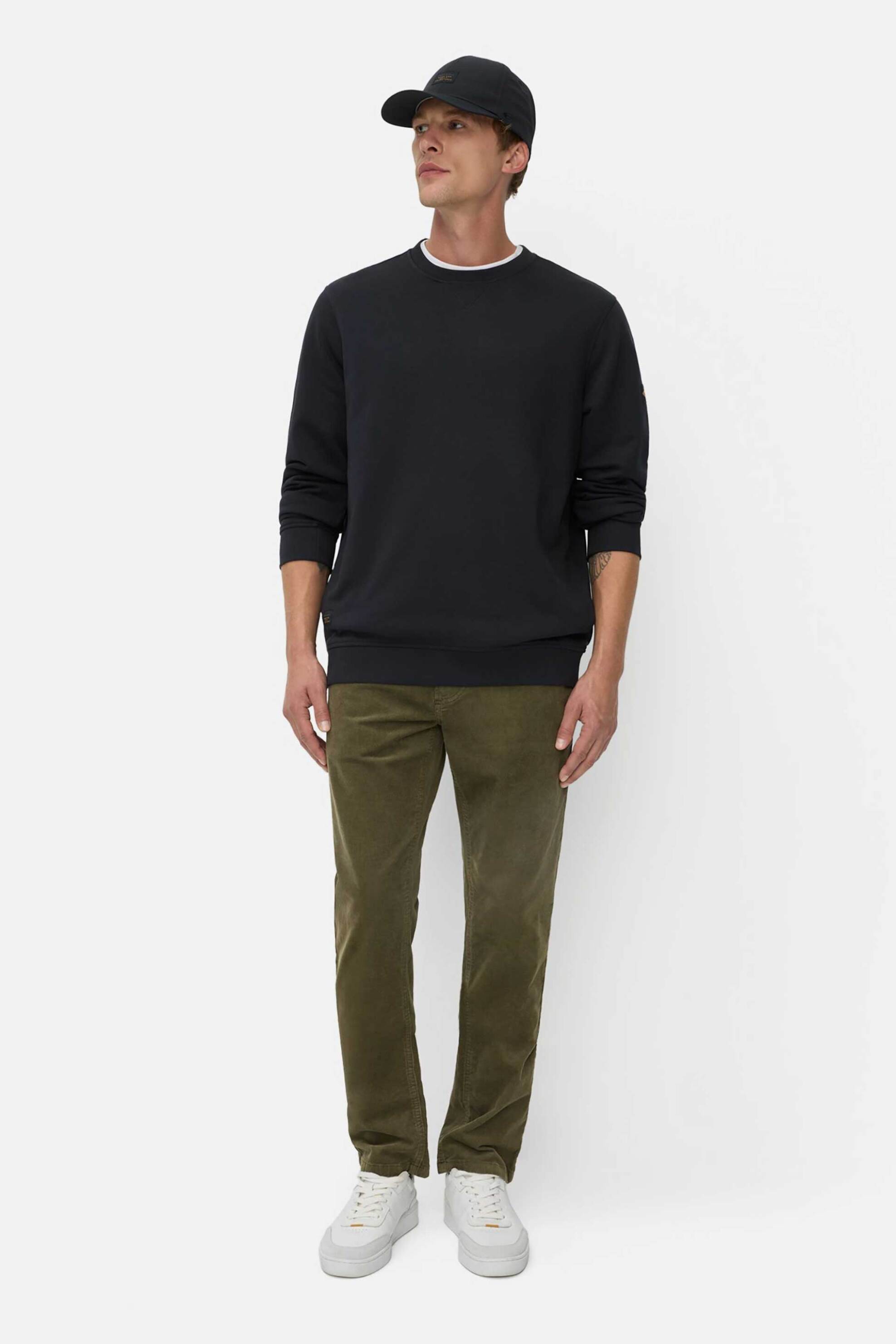 Camel Active ανδρικό κοτλέ παντελόνι πεντάτσεπο Regular Fit - C252-488R51-6F74 Χακί