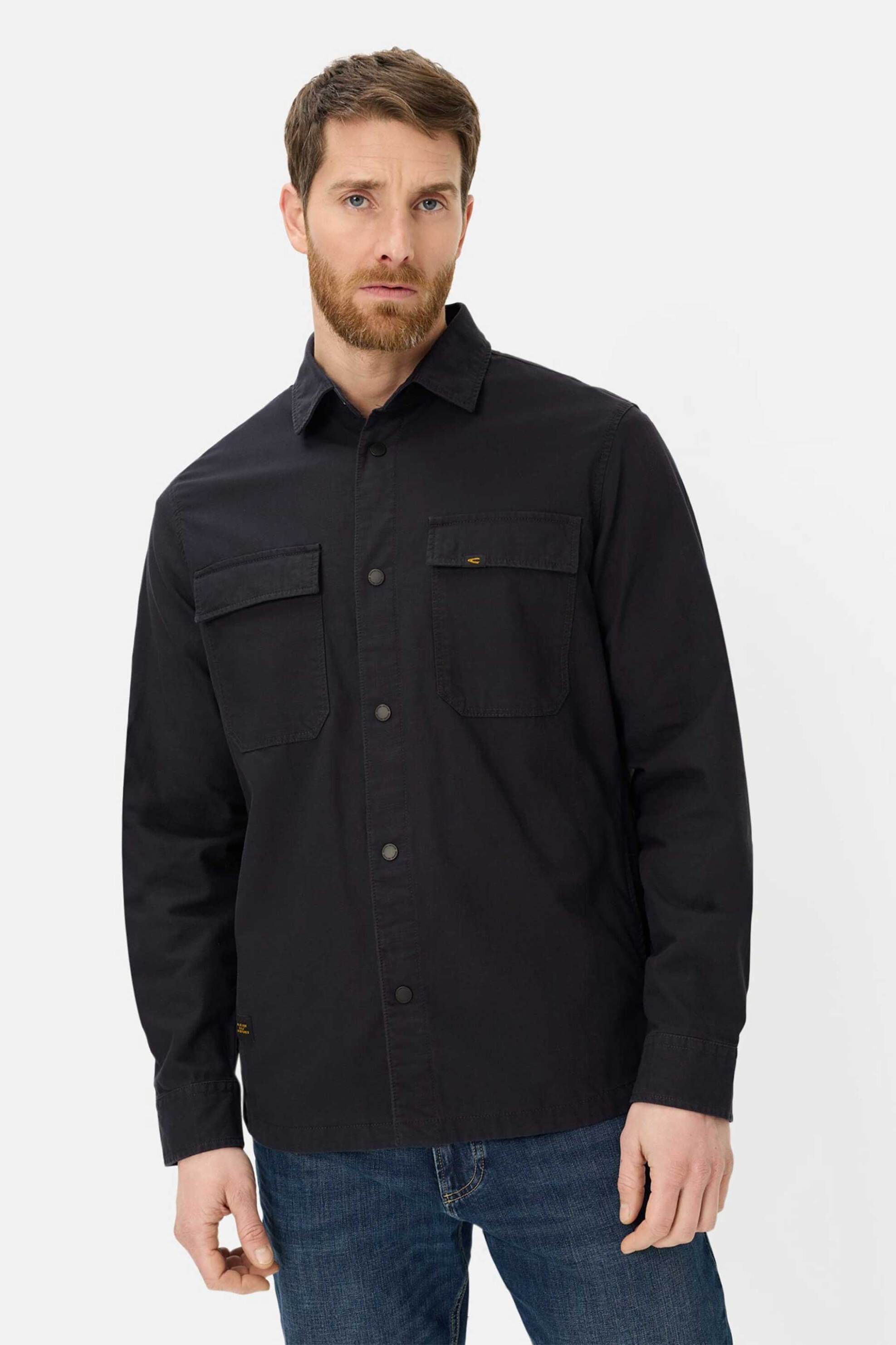 Camel Active ανδρικό overshirt με τσέπες Relaxed Fit - C261-409382-7S82 Μπλε Σκούρο