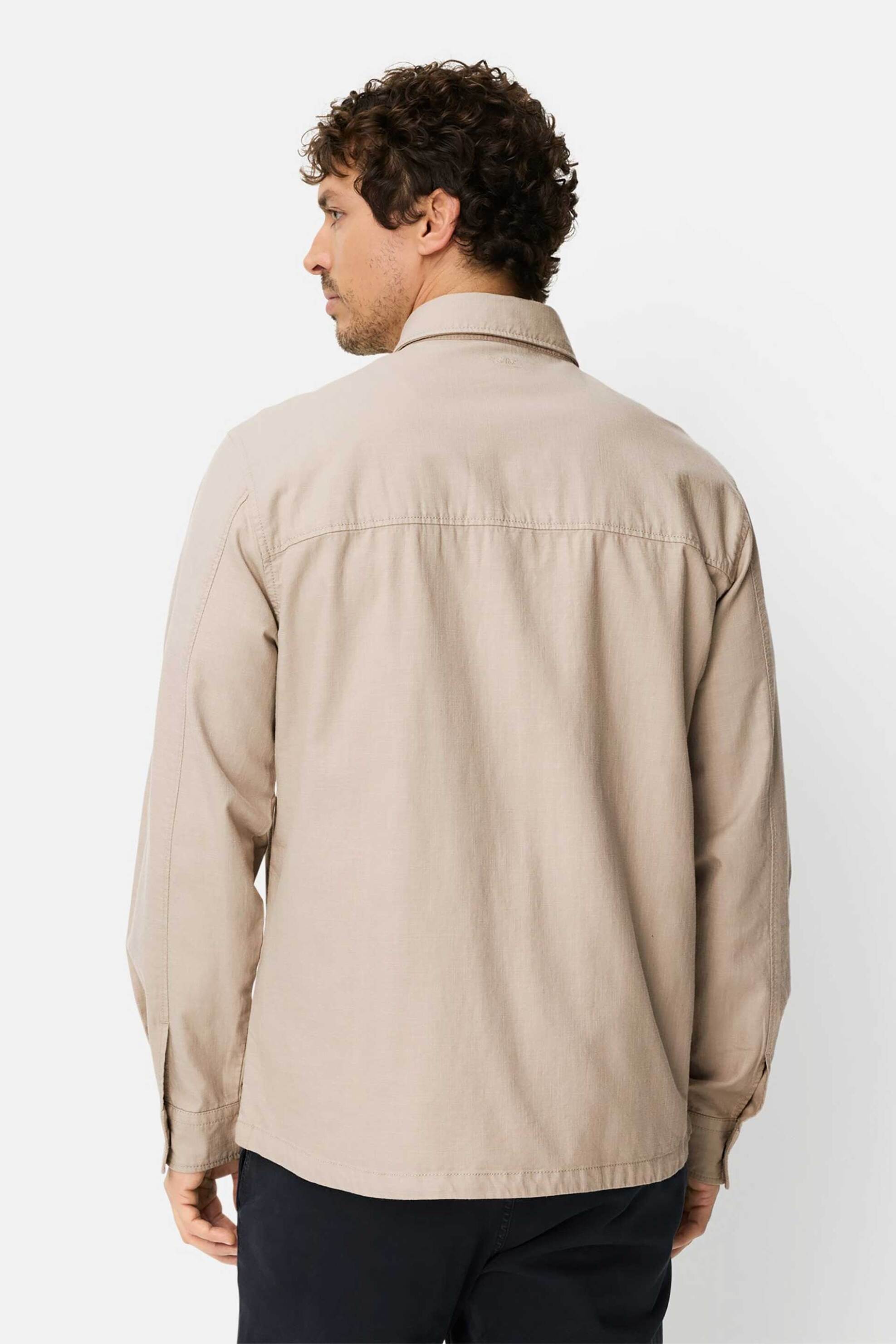 Camel Active Ανδρικό Overshirt με Τσέπες Relaxed Fit - C261-409382-7S82 Μπεζ