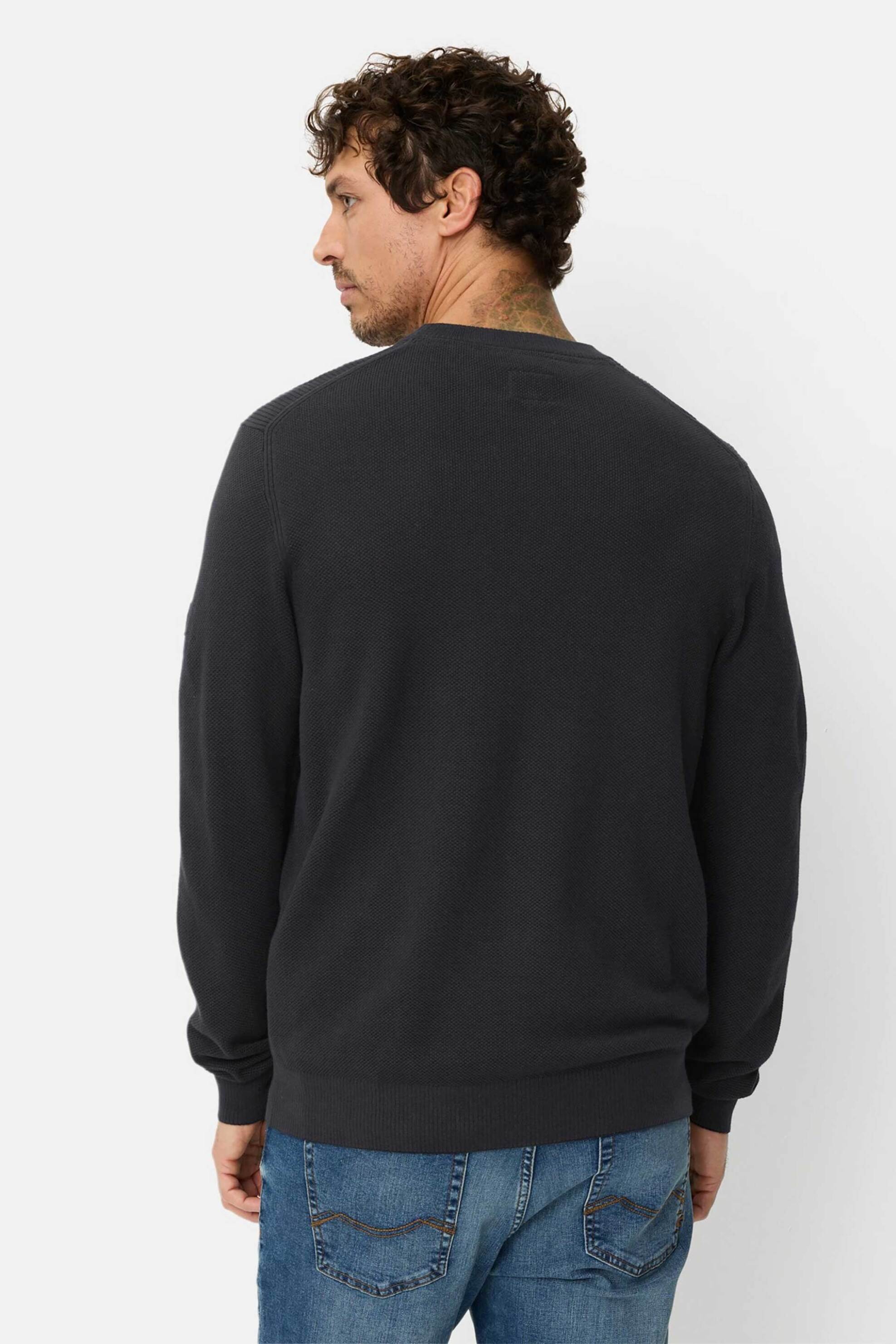 Camel Active Ανδρικό Πουλόβερ Structured Regular Fit - C261-409500-7K00 Μπλε Σκούρο