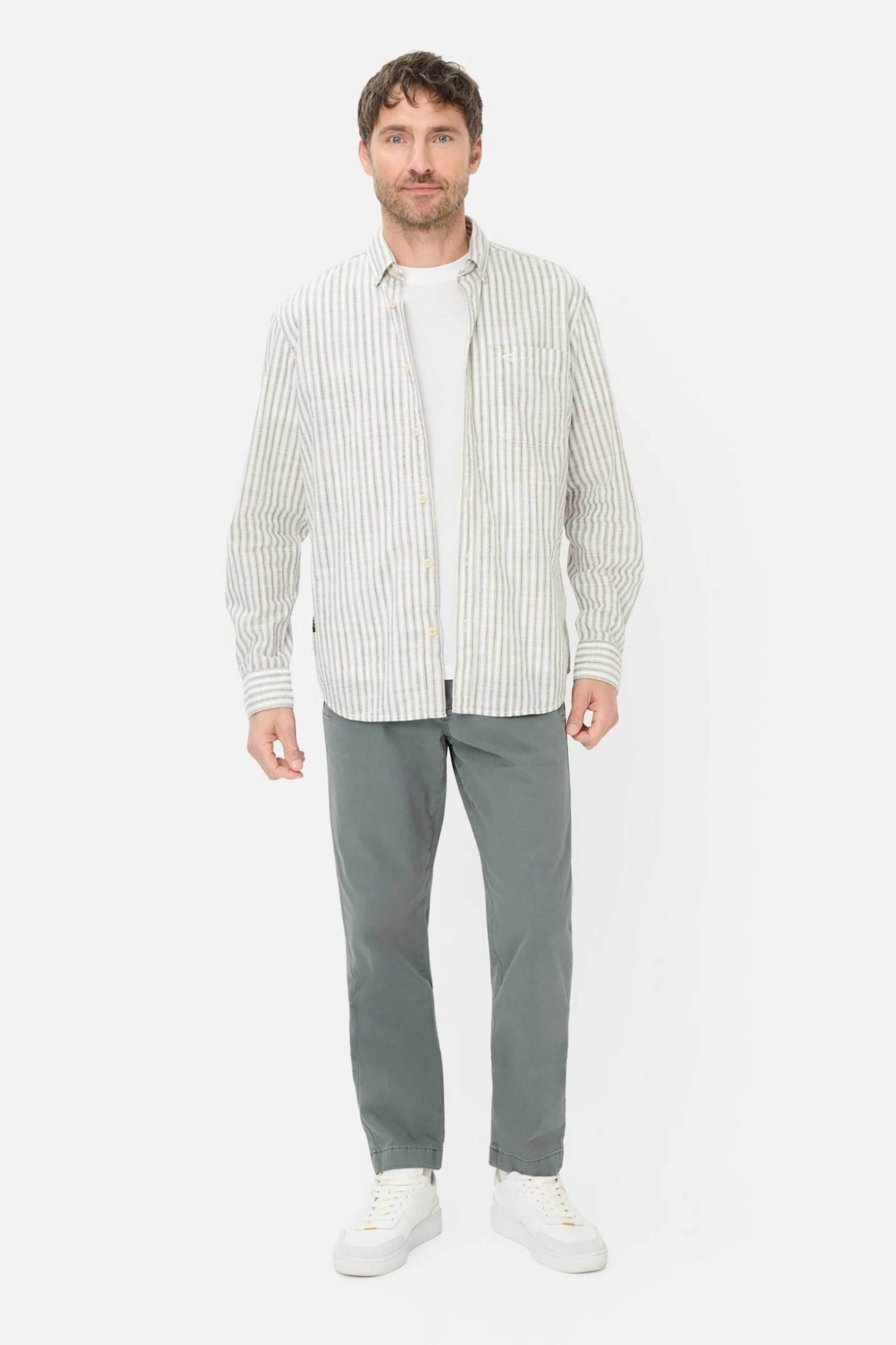 Camel Active ανδρικό παντελόνι chino Regular Fit - C261-477R14-7F02 Γκρι