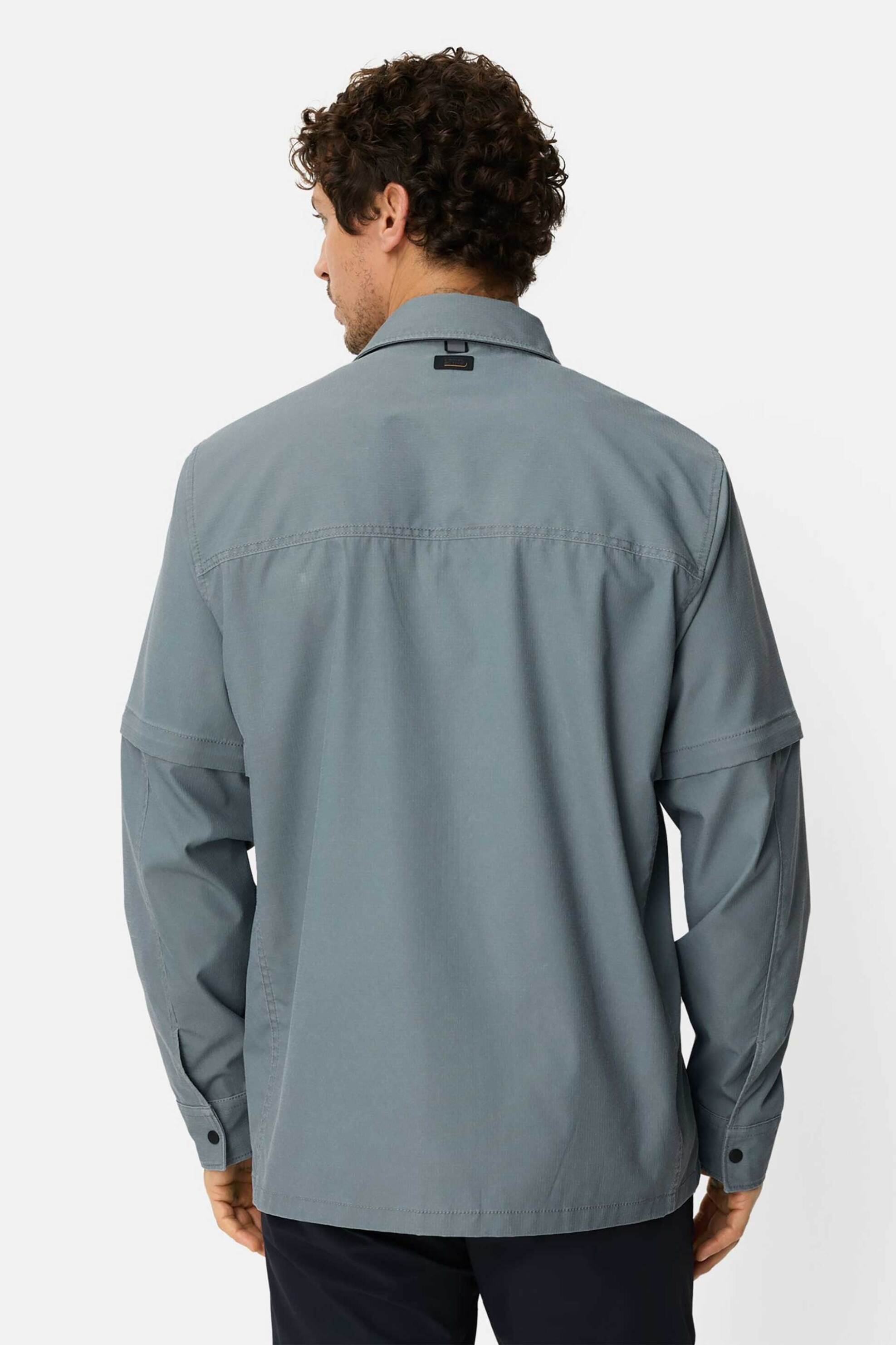 Camel Active Ανδρικό Overshirt με Τσέπες Relaxed Fit - C261-409388-7S88 Γκρι Γαλάζιο