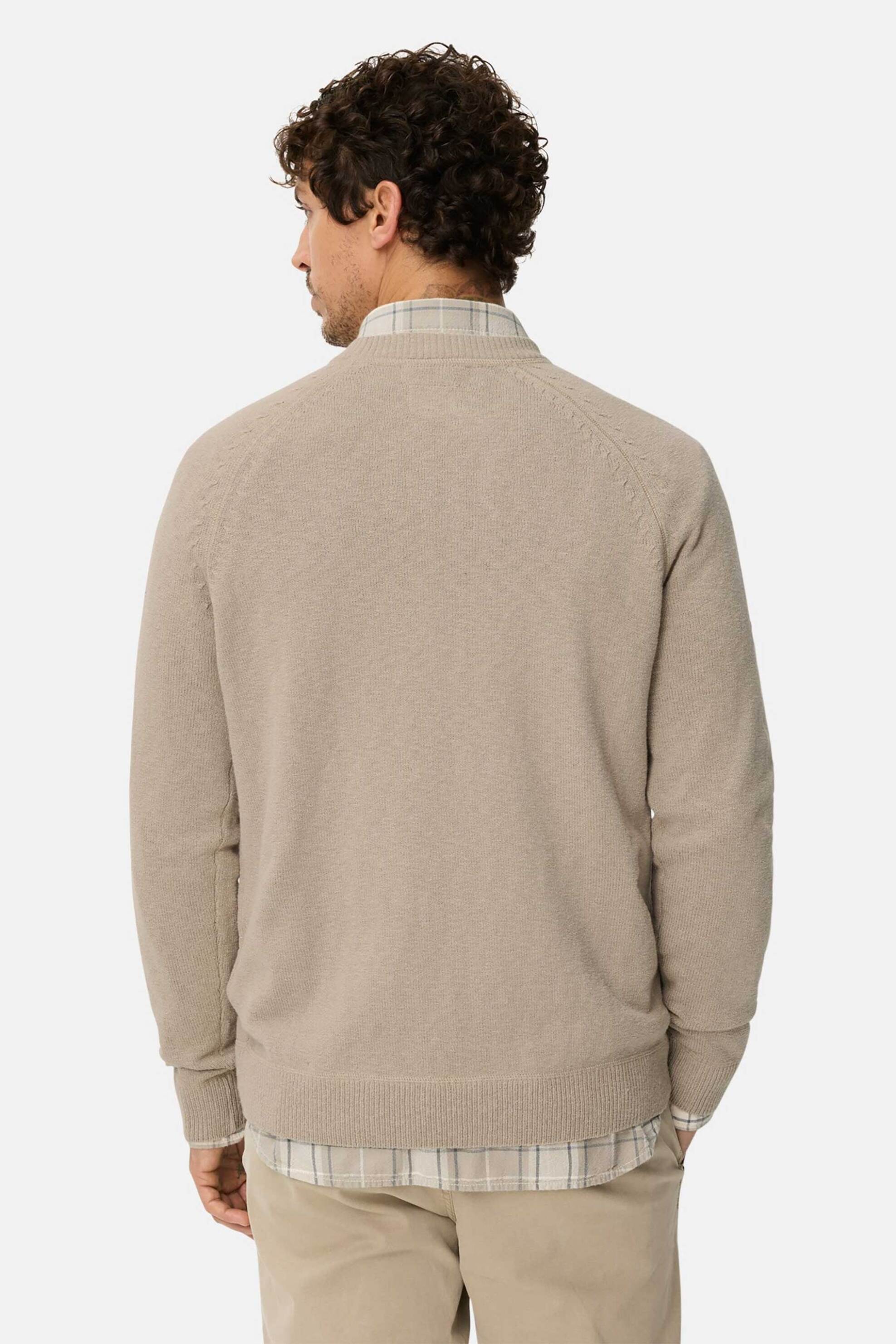 Camel Active Ανδρικό Πουλόβερ με Monogram Regular Fit - C261-409500-7K56 Μπεζ