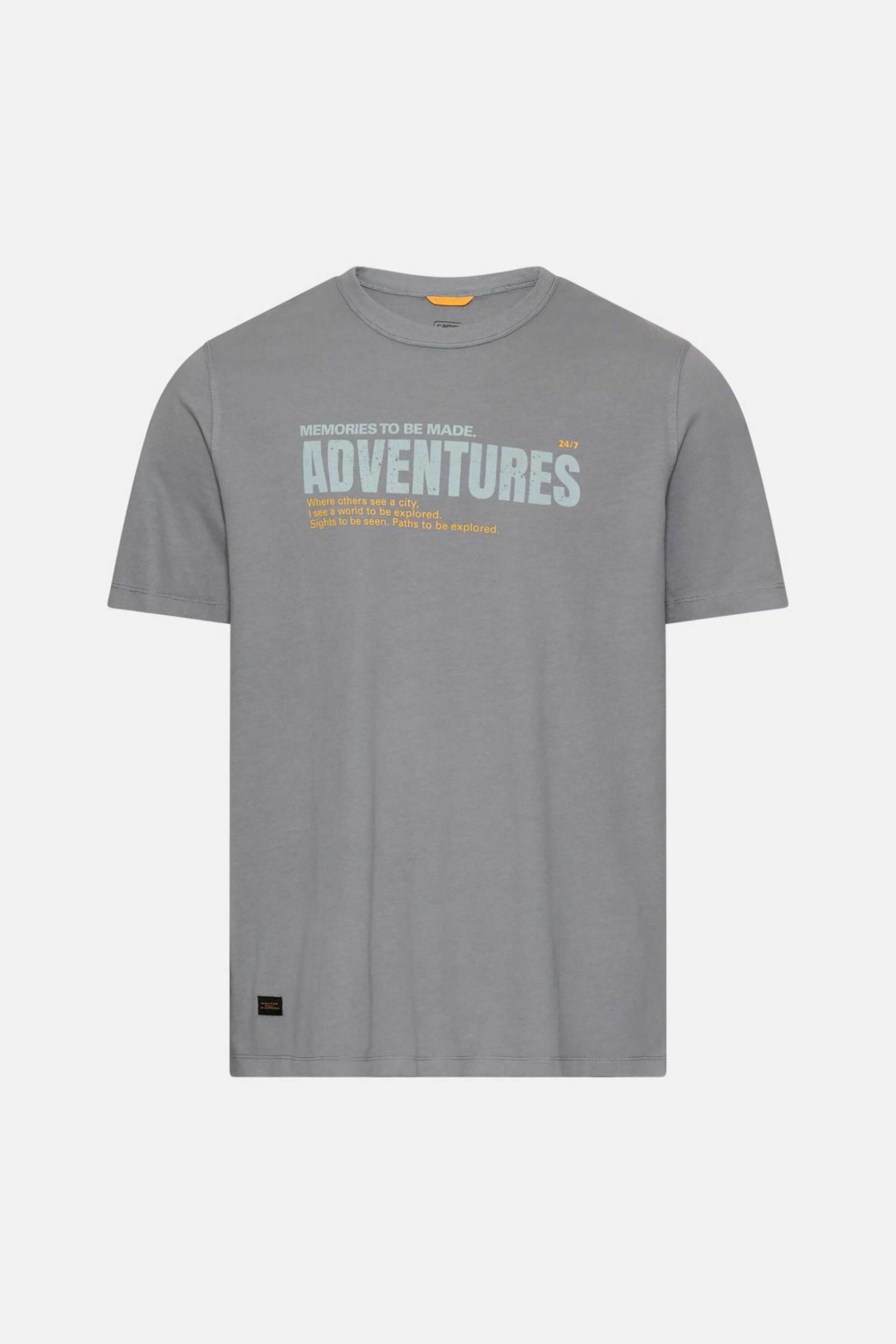 Camel Active Ανδρικό T-Shirt με Print Regular Fit - C261-409700-7T27 Γκρι