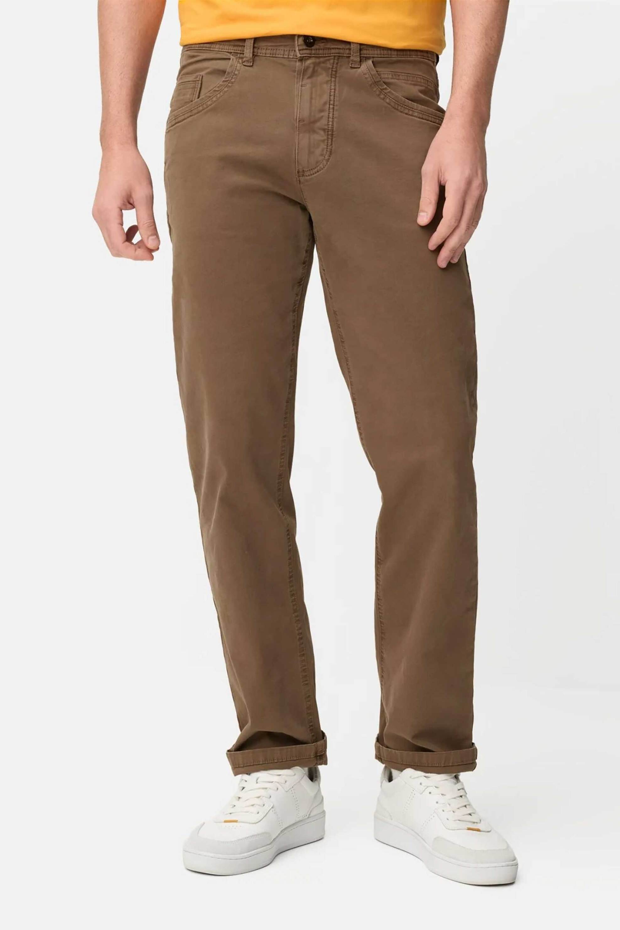 Camel Active ανδρικό παντελόνι πεντάσεπο Relaxed Fit - C261-488X12-7F02 Καφέ φωτογραφία