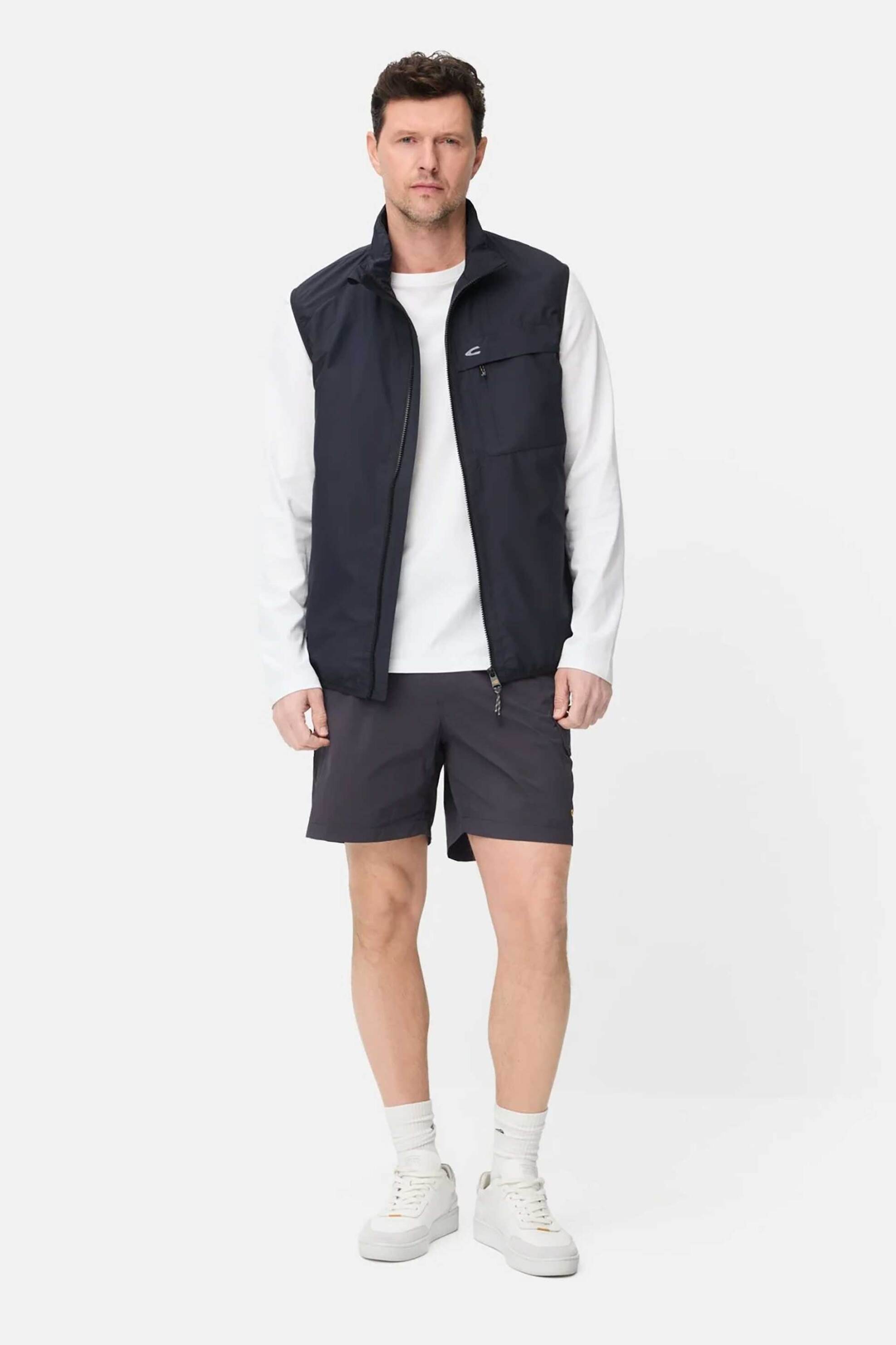 Camel Active ανδρικό μαγιό σορτς μονόχρωμο Relaxed Fit - C261-490X97-7F07 Μπλε Σκούρο