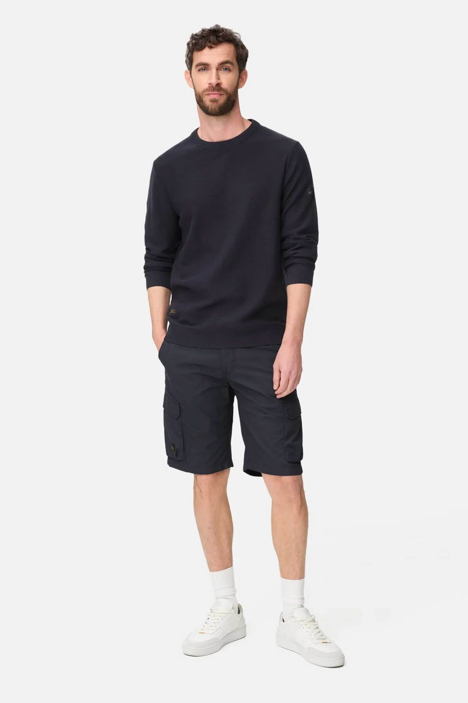 Camel Active ανδρική βερμούδα cargo Regular Fit - C261-496R16-7F23 Μπλε Σκούρο