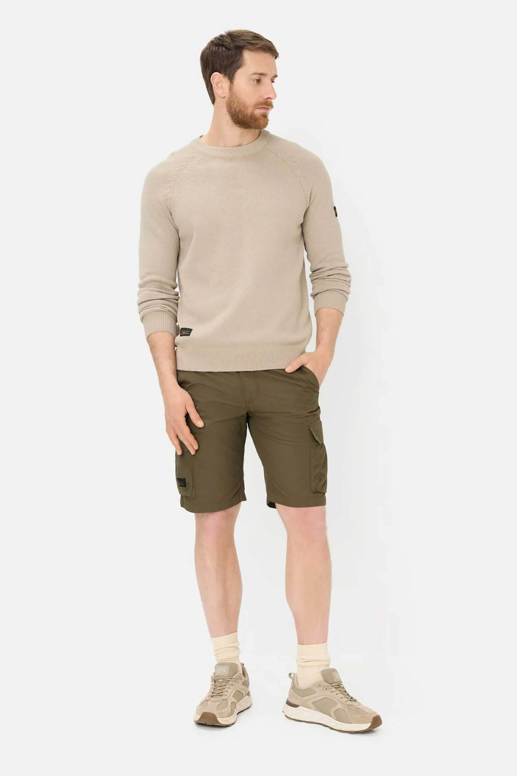 Camel Active ανδρική βερμούδα cargo Regular Fit - C261-496R16-7F23 Λαδί