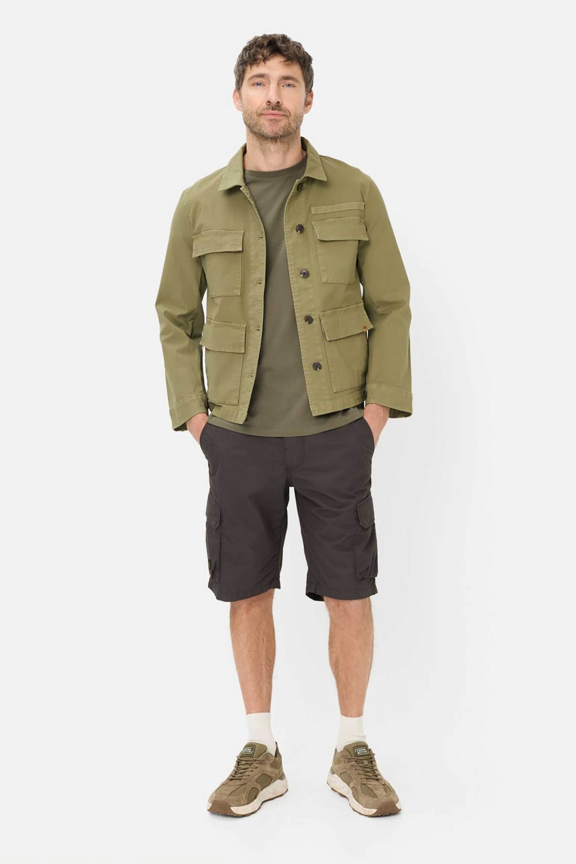 Camel Active ανδρική βερμούδα cargo Regular Fit - C261-496R16-7F23 Μαύρο