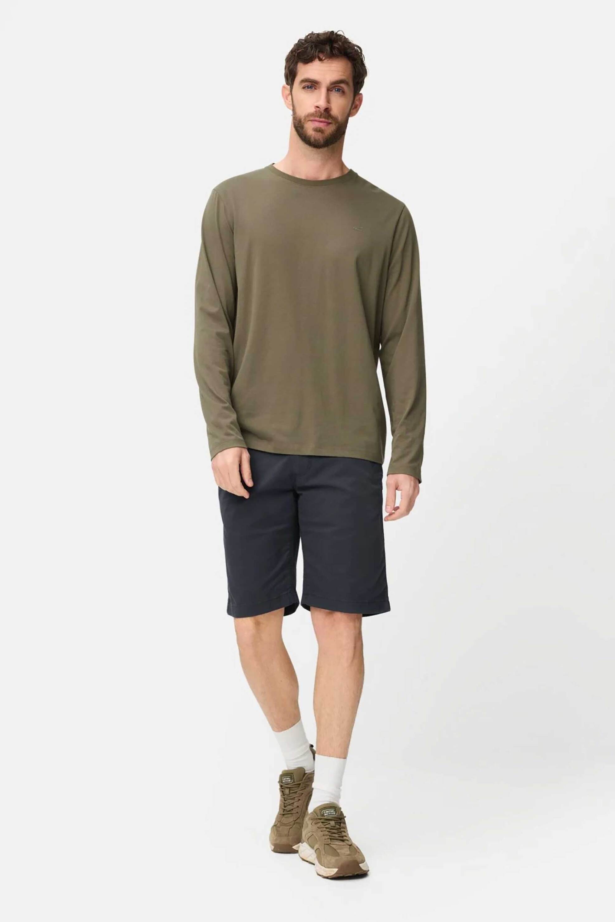 Camel Active ανδρική βερμούδα chino Regular Fit - C261-497R15-7F22 Μπλε Σκούρο