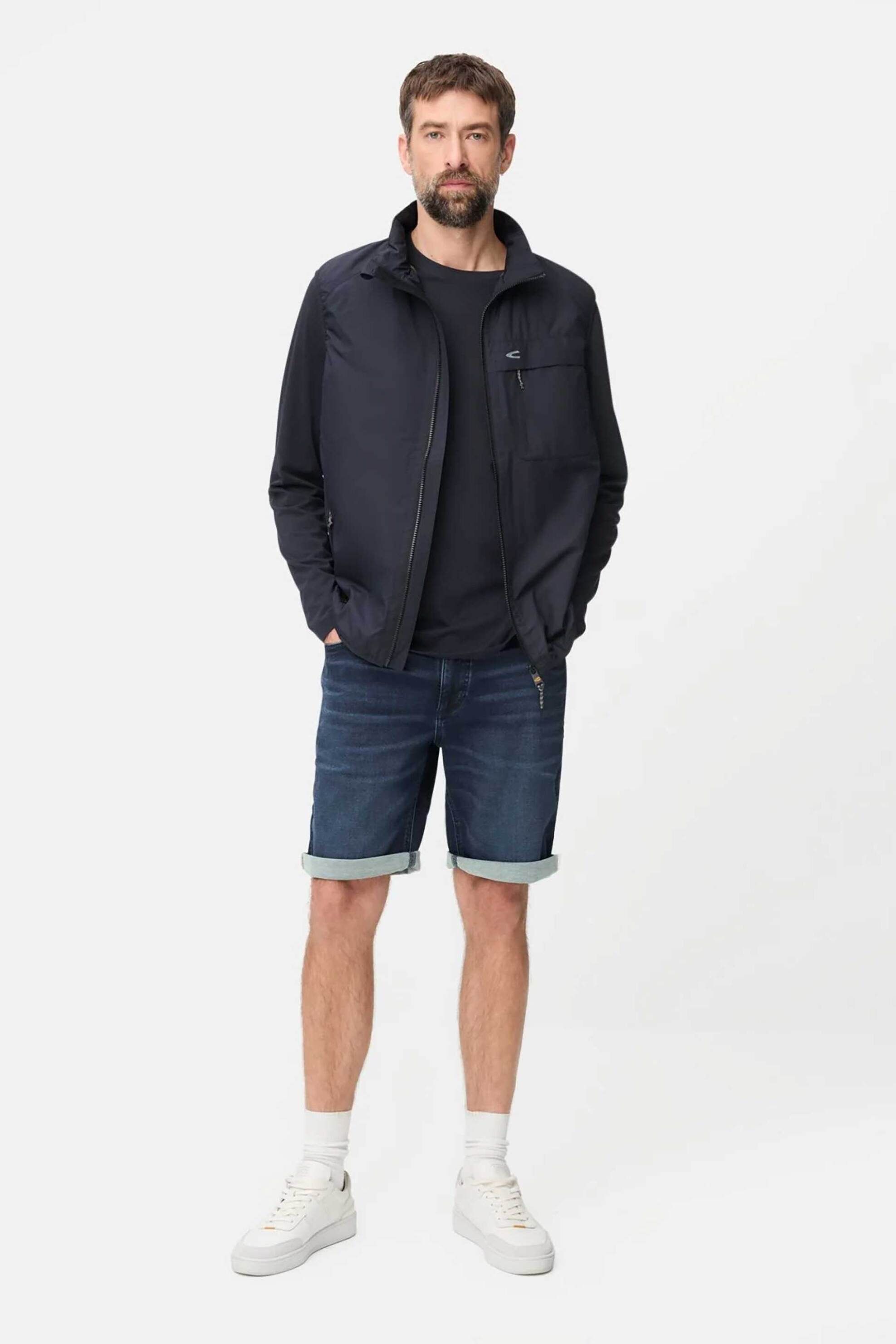 Camel Active ανδρική denim βερμούδα high stretch πεντάτσεπη Regular Fit - C261-498R30-7D15 Denim Blue Σκούρο
