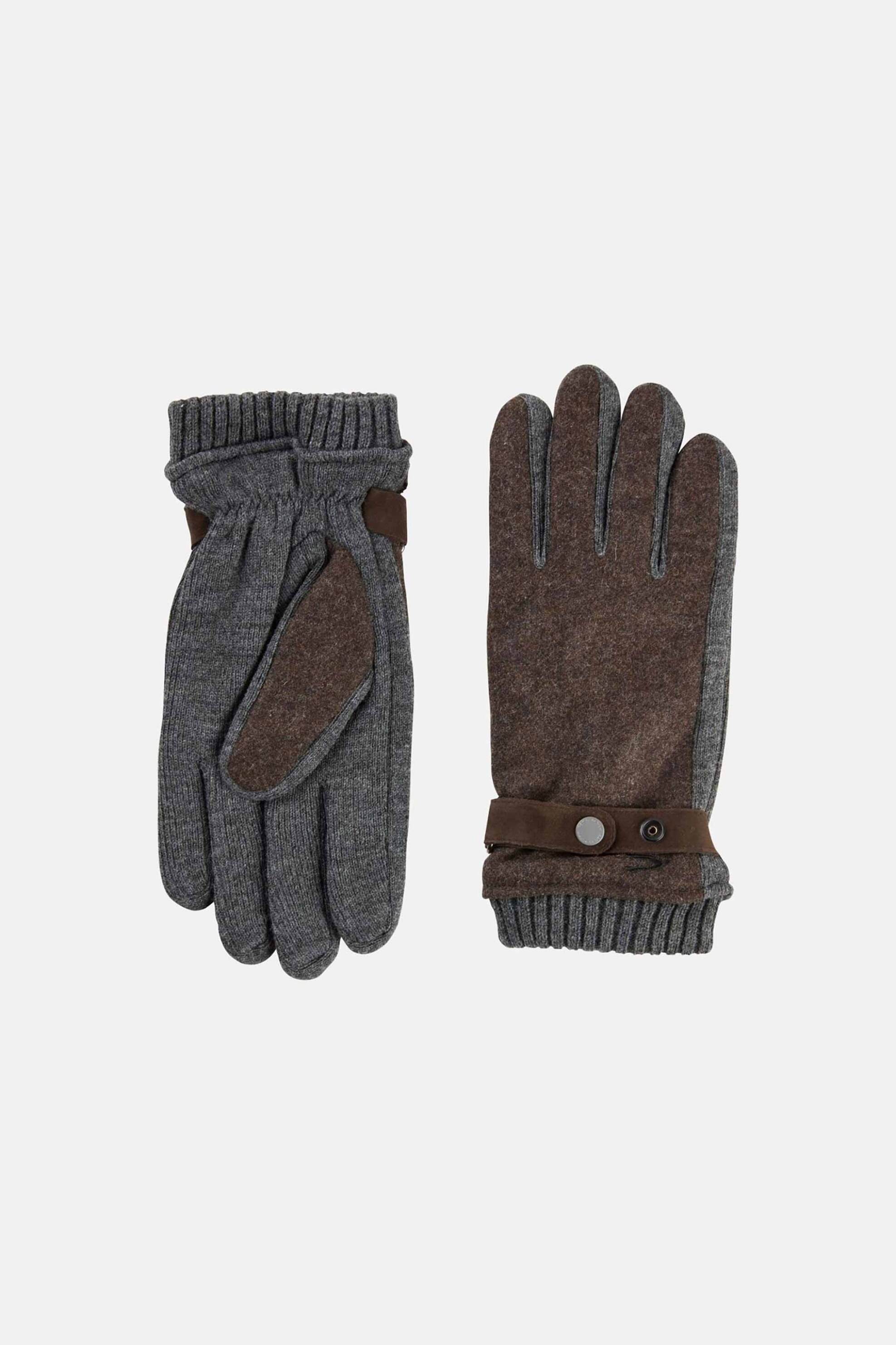 Camel Active ανδρικά πλεκτά γάντια με fleece επένδυση - C252-408290-6G29 Καφέ φωτογραφία