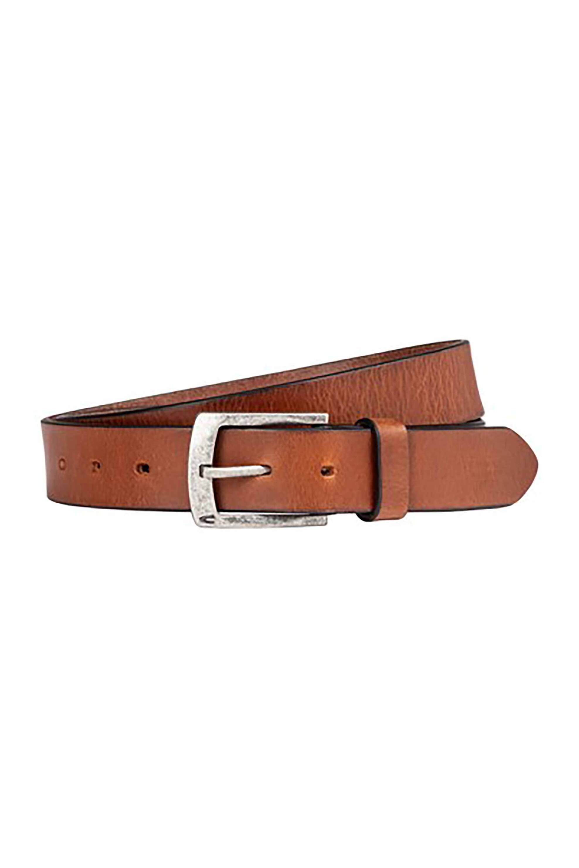 Camel Active ανδρική δερμάτινη ζώνη με μεταλλική αγκράφα και ανάγλυφο λογότυπο - C261NOS-402090-9B09 Ταμπά