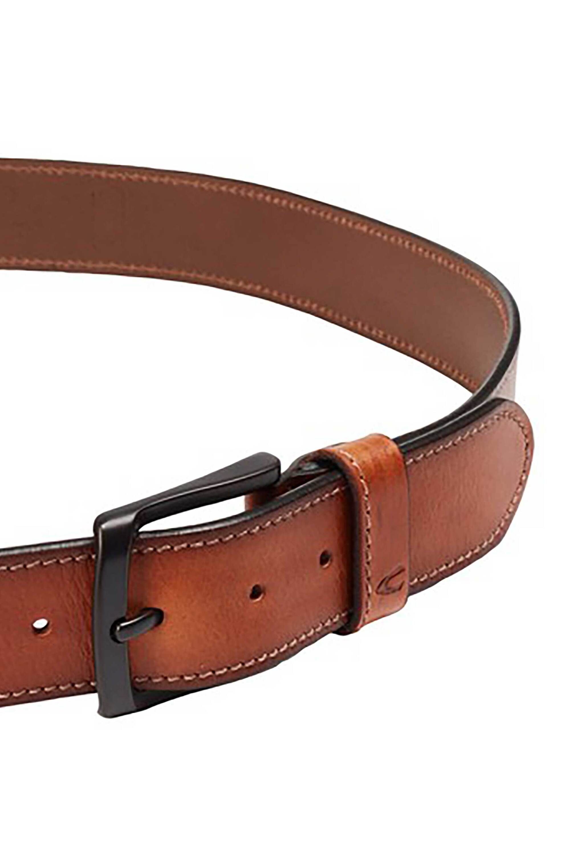 Camel Active Ανδρική Δερμάτινη Ζώνη με Μεταλλική Αγκράφα - C261Nos-402010-9B01 Ταμπά
