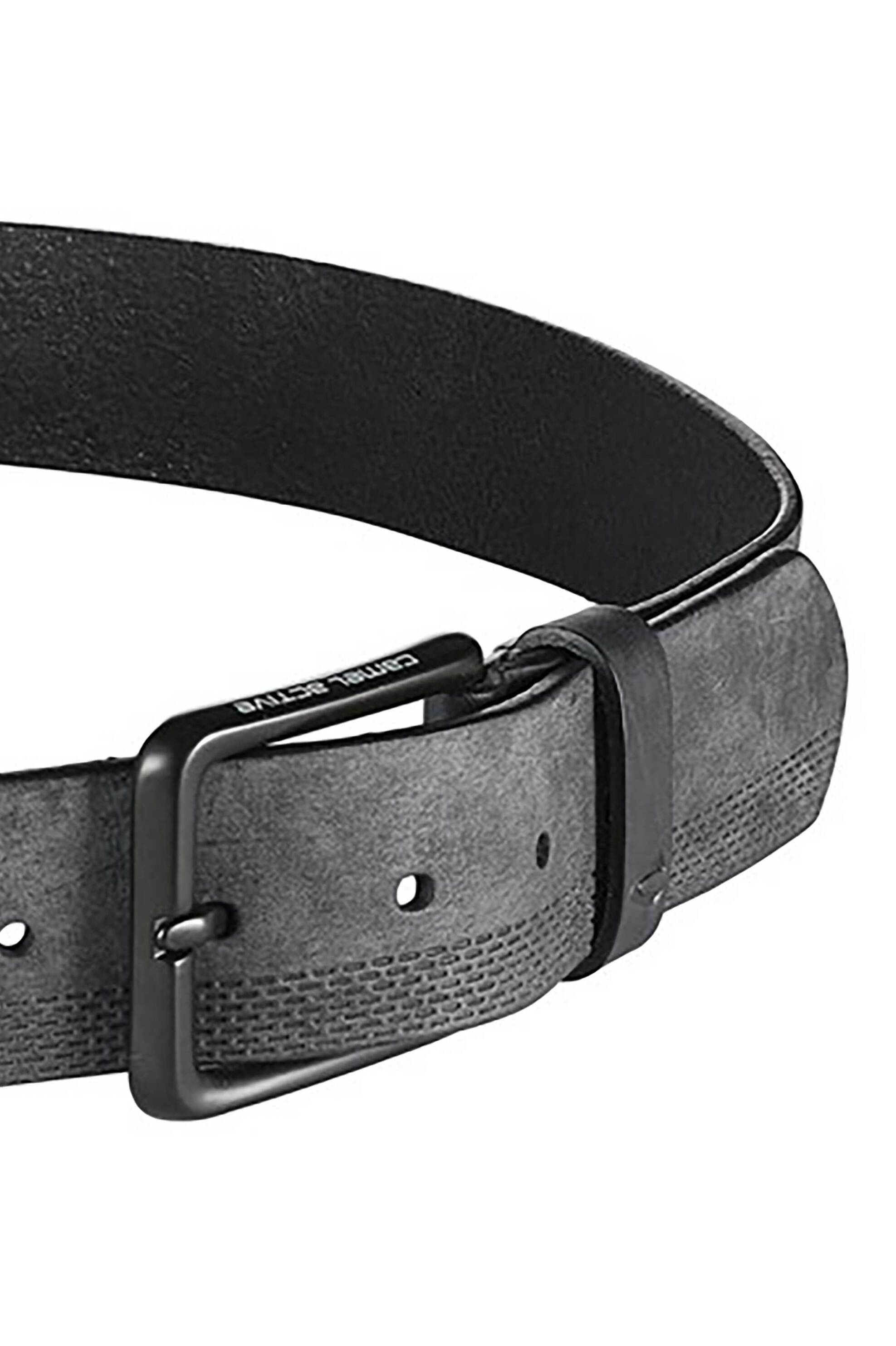 Camel Active Ανδρική Δερμάτινη Ζώνη με Μεταλλική Αγκράφα - C261Nos-402040-9B04 Μαύρο