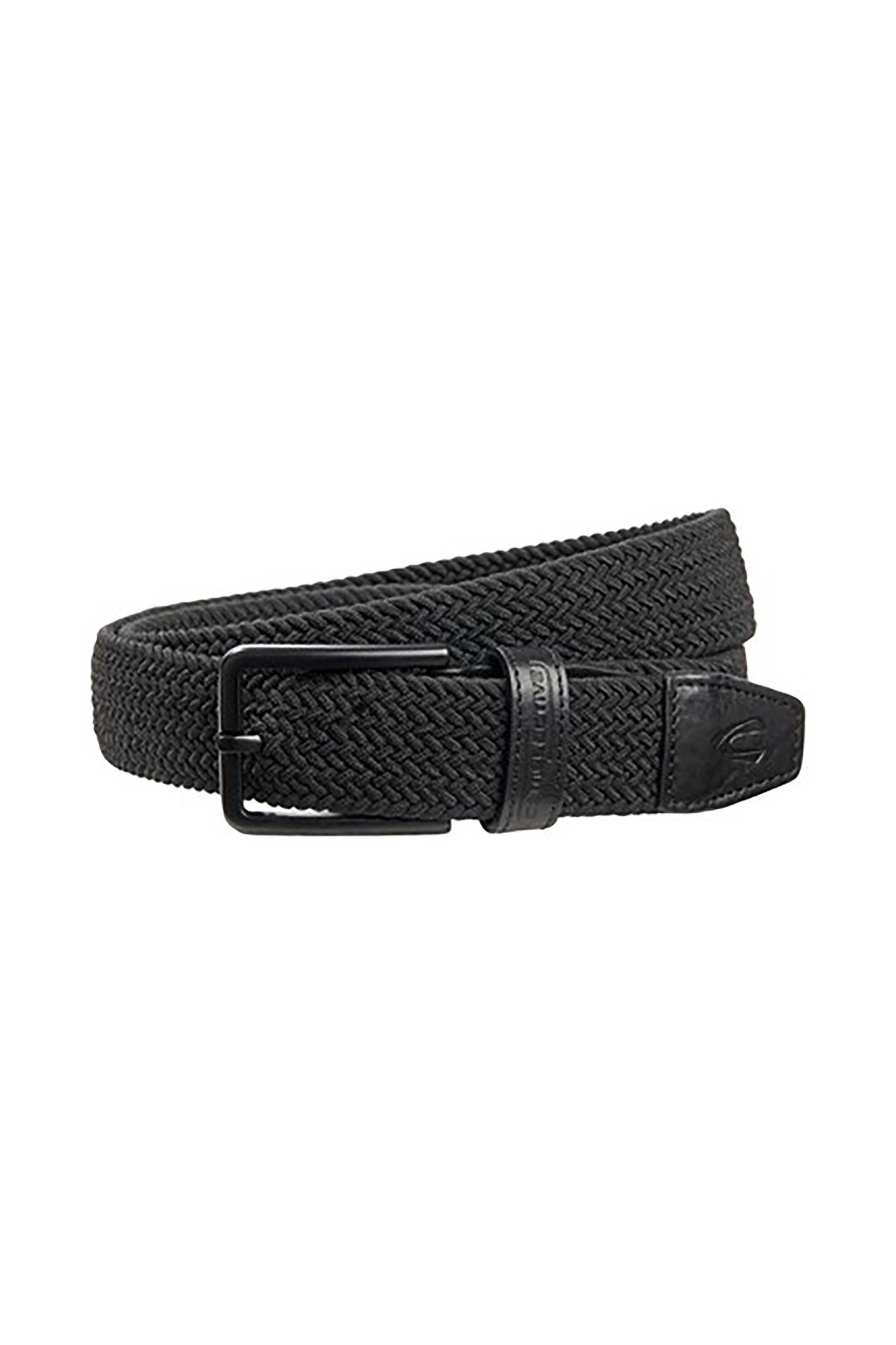 Camel Active ανδρική ελαστική ζώνη με πλεκτό σχέδιο - C261NOS-402200-9B20N Μαύρο