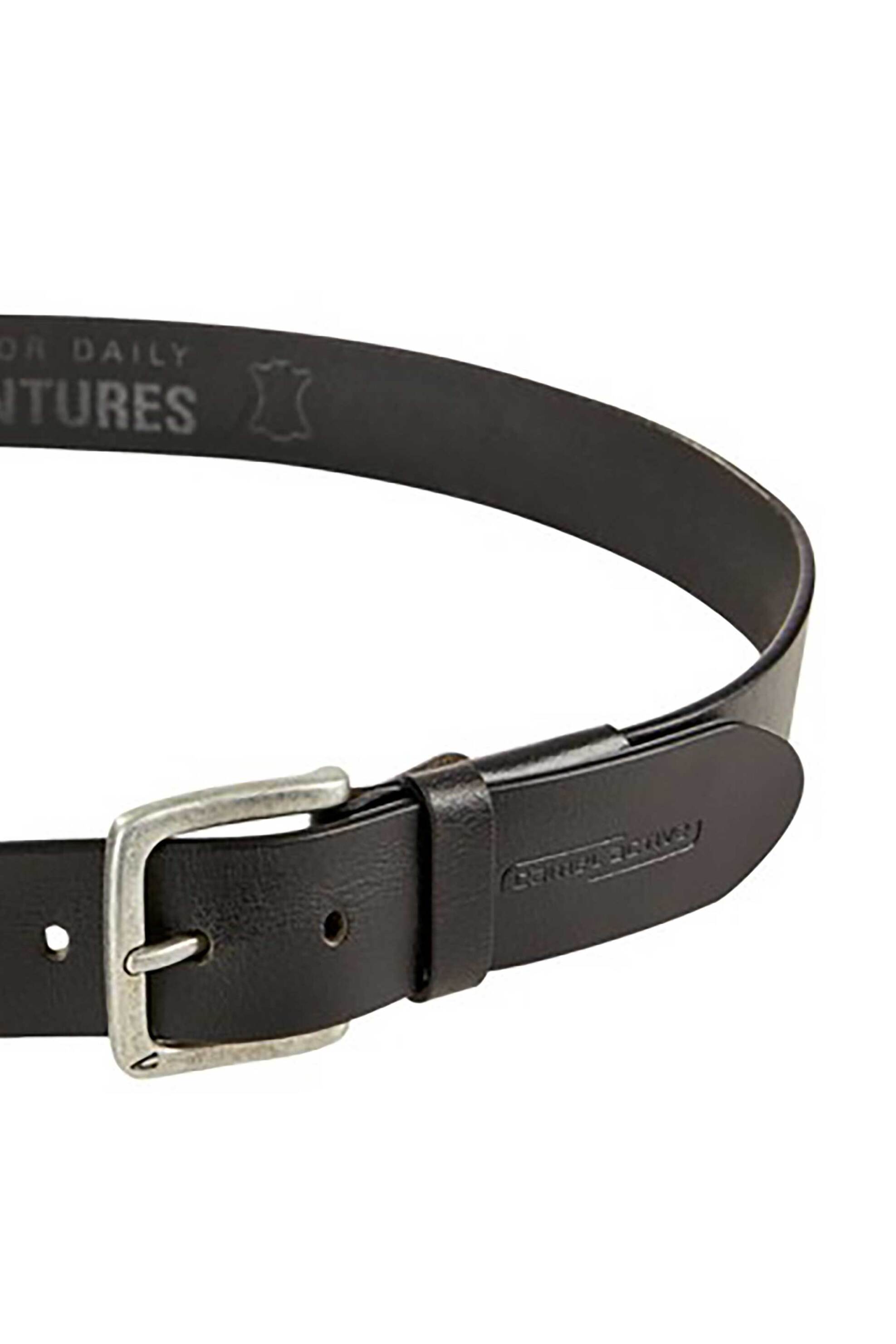 Camel Active Ανδρική Δερμάτινη Ζώνη με Μεταλλική Αγκράφα Και Ανάγλυφο Λογότυπο - C261Nos-402220-9B22 Μαύρο
