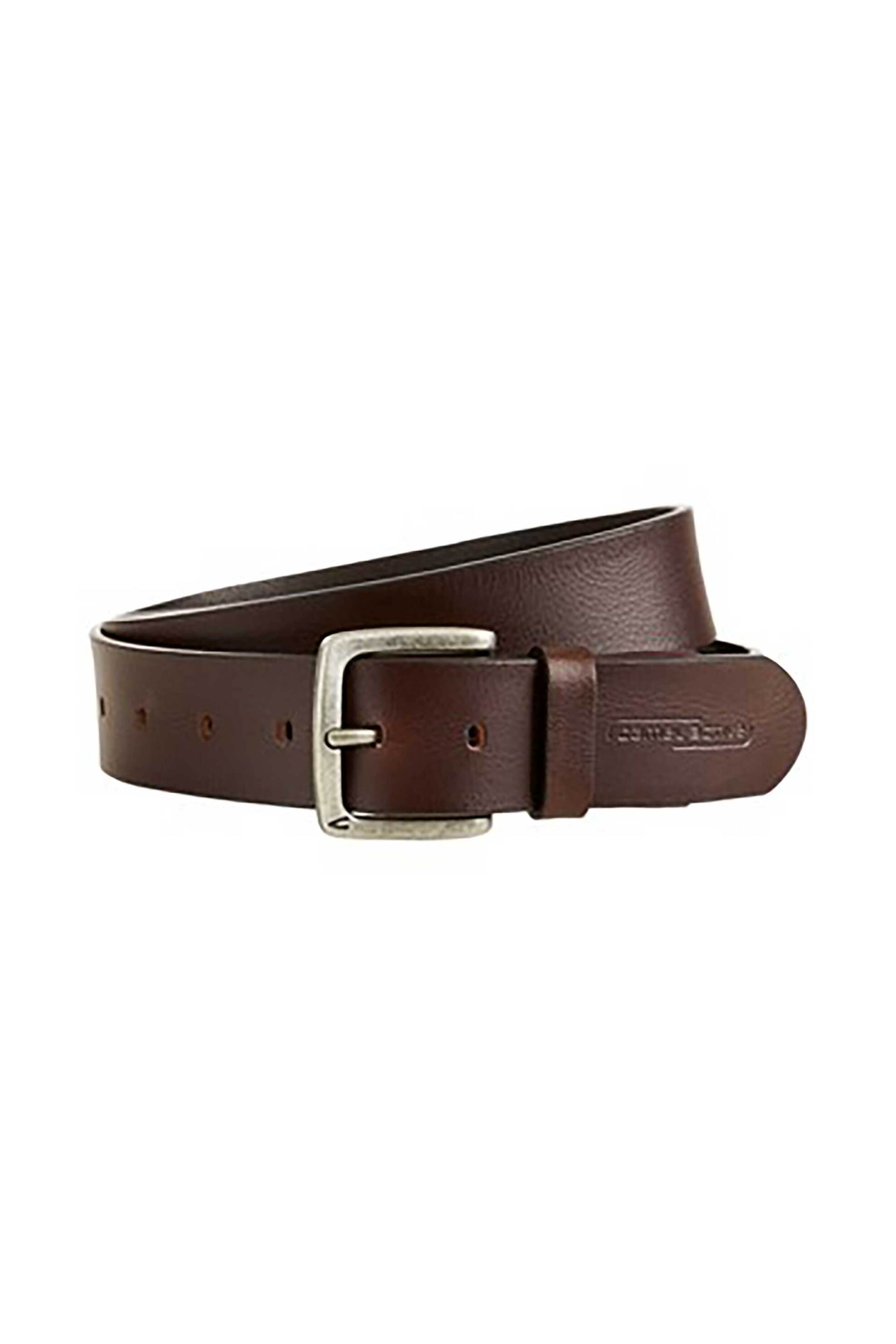 Camel Active ανδρική δερμάτινη ζώνη με μεταλλική αγκράφα και ανάγλυφο λογότυπο - C261NOS-402220-9B22 Καφέ