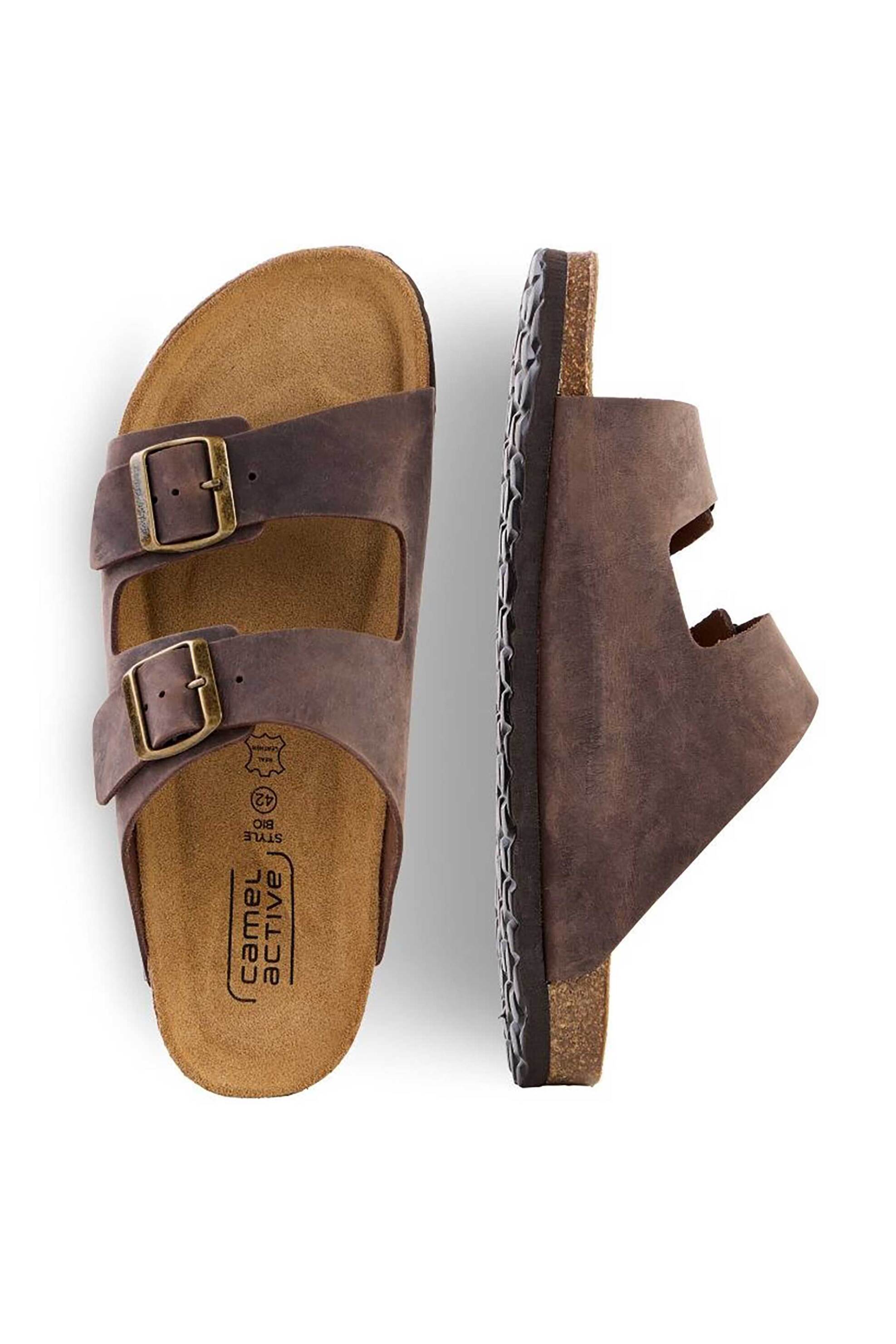 Camel Active ανδρικά δερμάτινα σανδάλια - CE261-54BOA01-400 Καφέ φωτογραφία