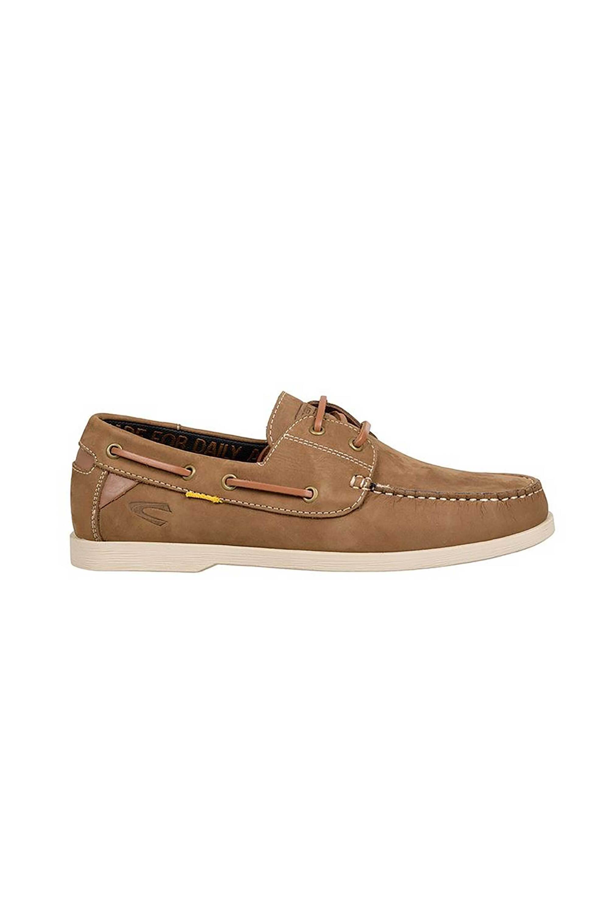Camel Active ανδρικά δερμάτινα boat shoes - CE261-58SEA01-300 Καφέ