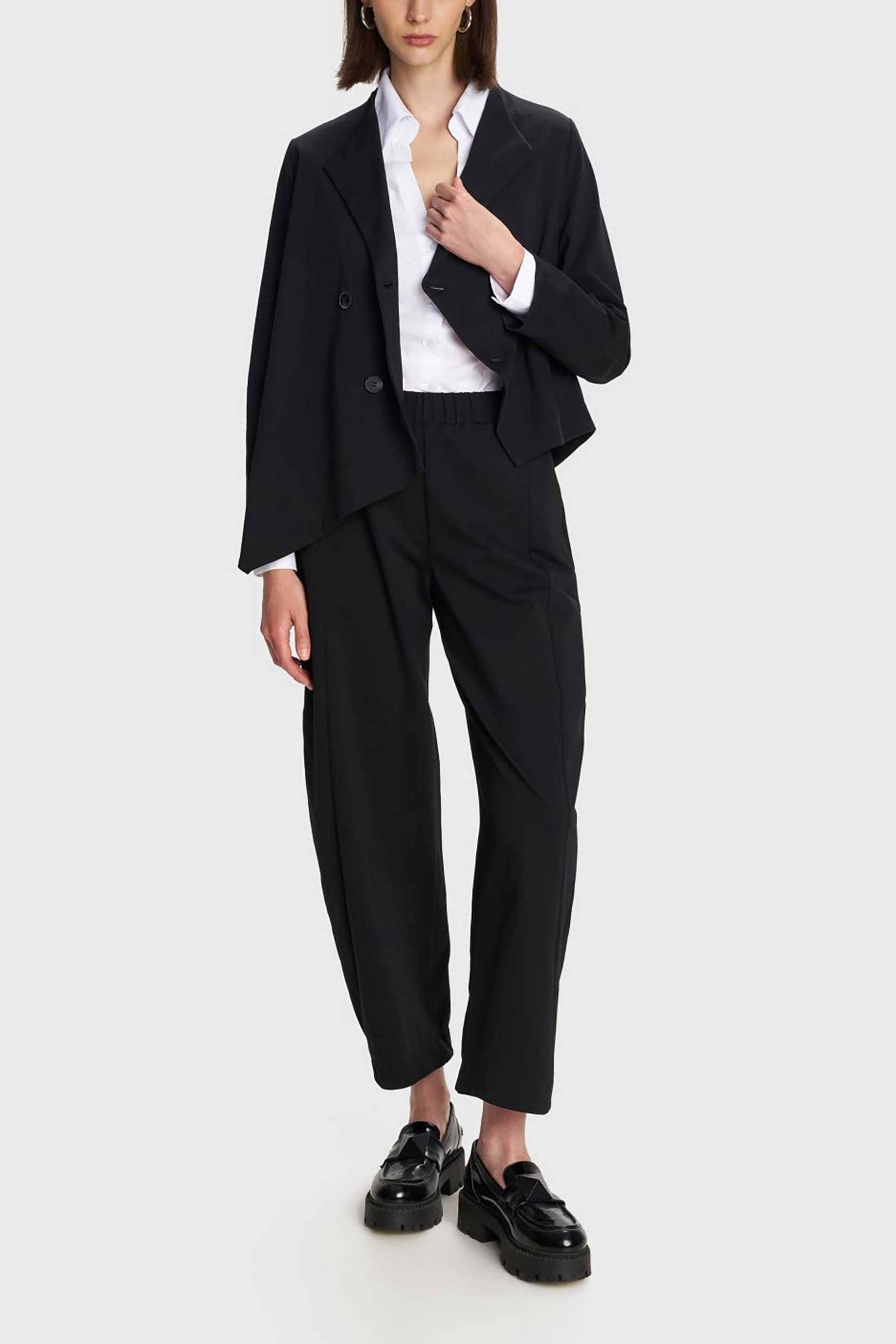 'ALE γυναικείο σακάκι με ασύμμετρο τελείωμα - 8922117 Μαύρο φωτογραφία