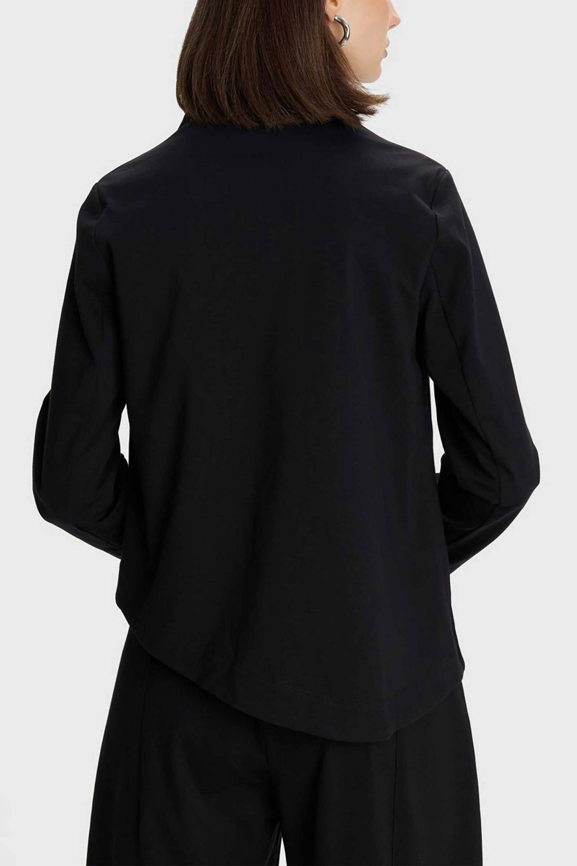 'ALE γυναικείο σακάκι με ασύμμετρο τελείωμα - 8922117 Μαύρο φωτογραφία