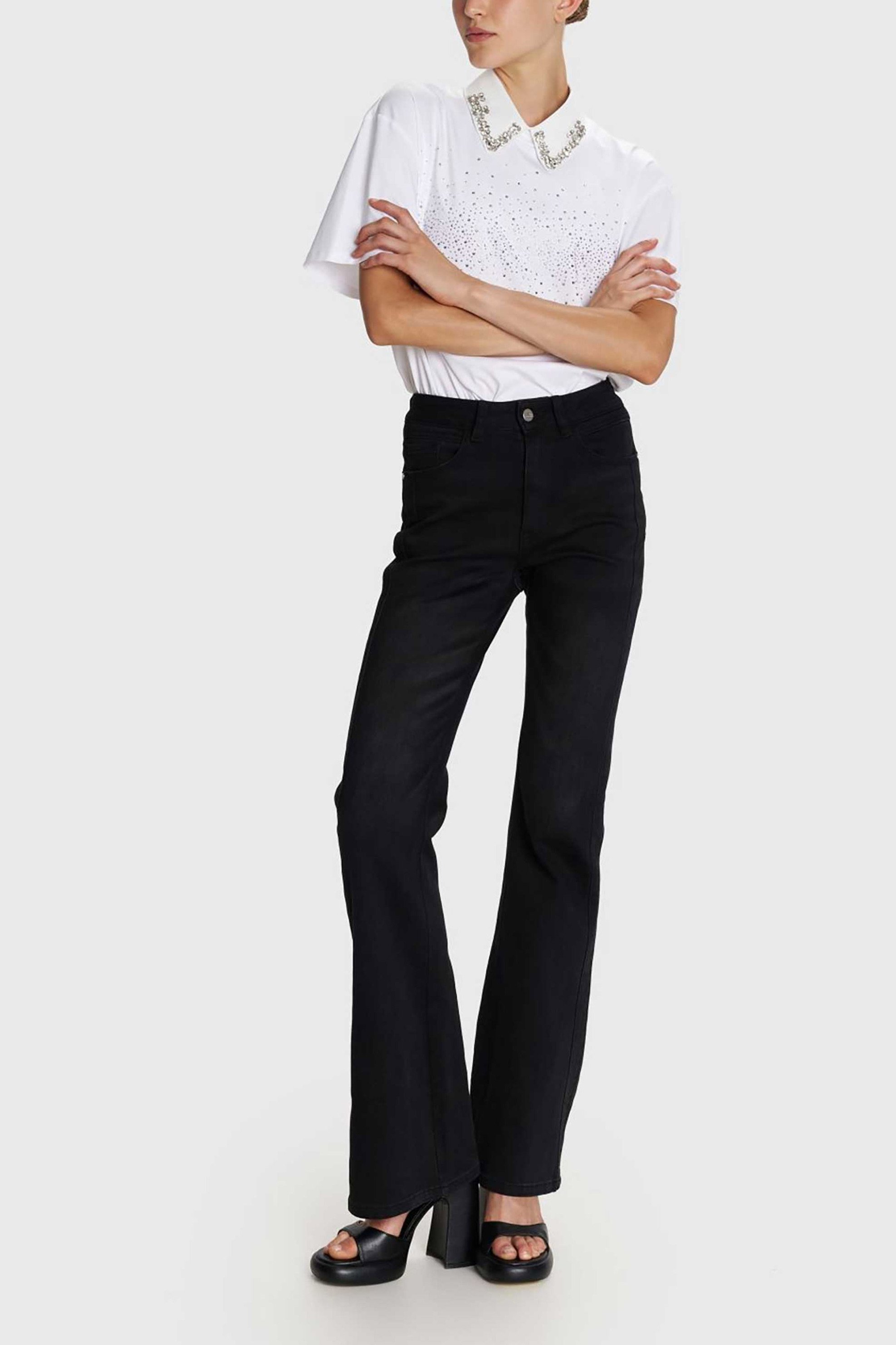 'ALE γυναικείo τζιν παντελόνι καμπάνα