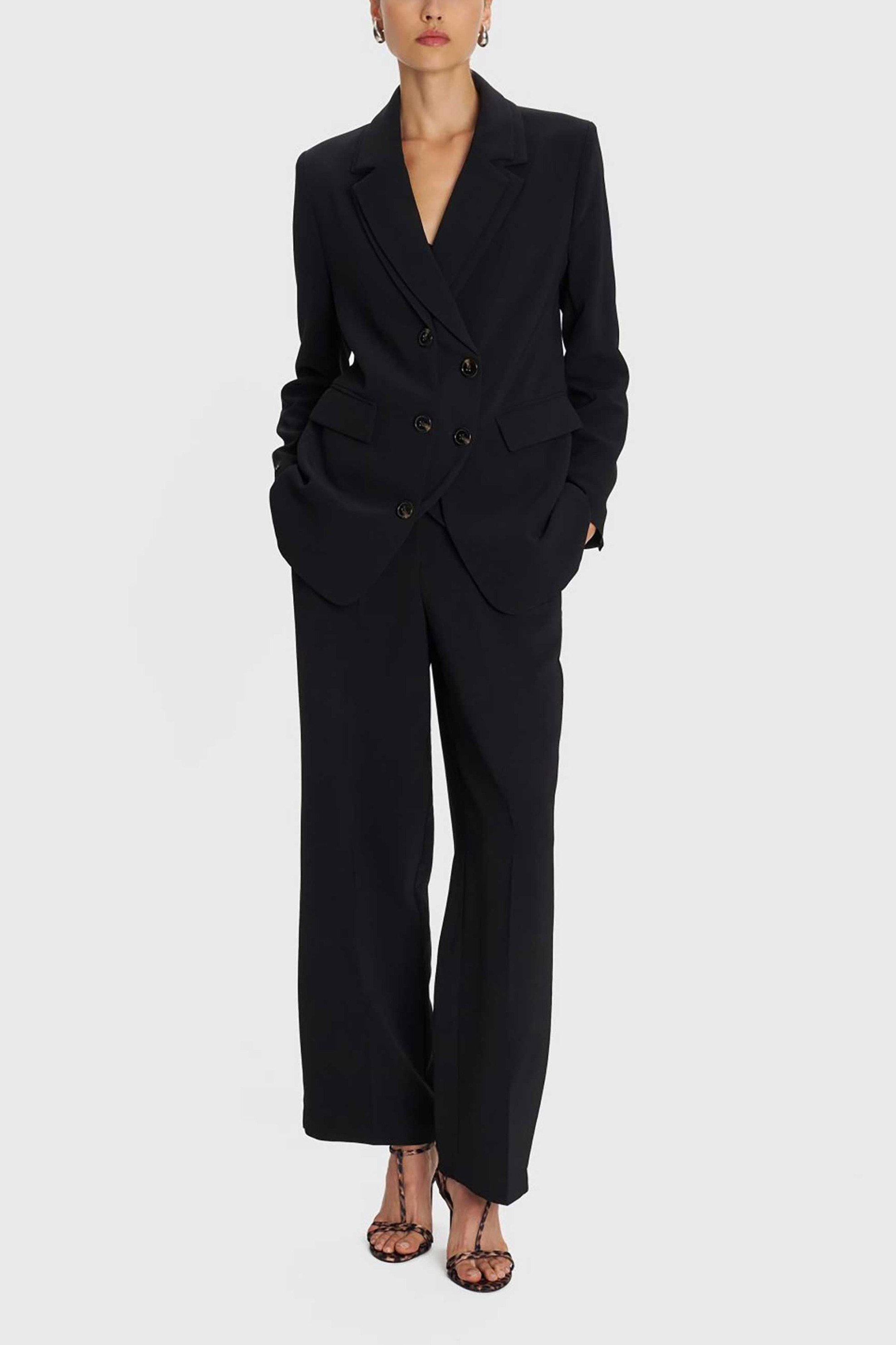 'ALE γυναικείο σακάκι με διακοσμητικές τσέπες - 8921488 Μαύρο φωτογραφία