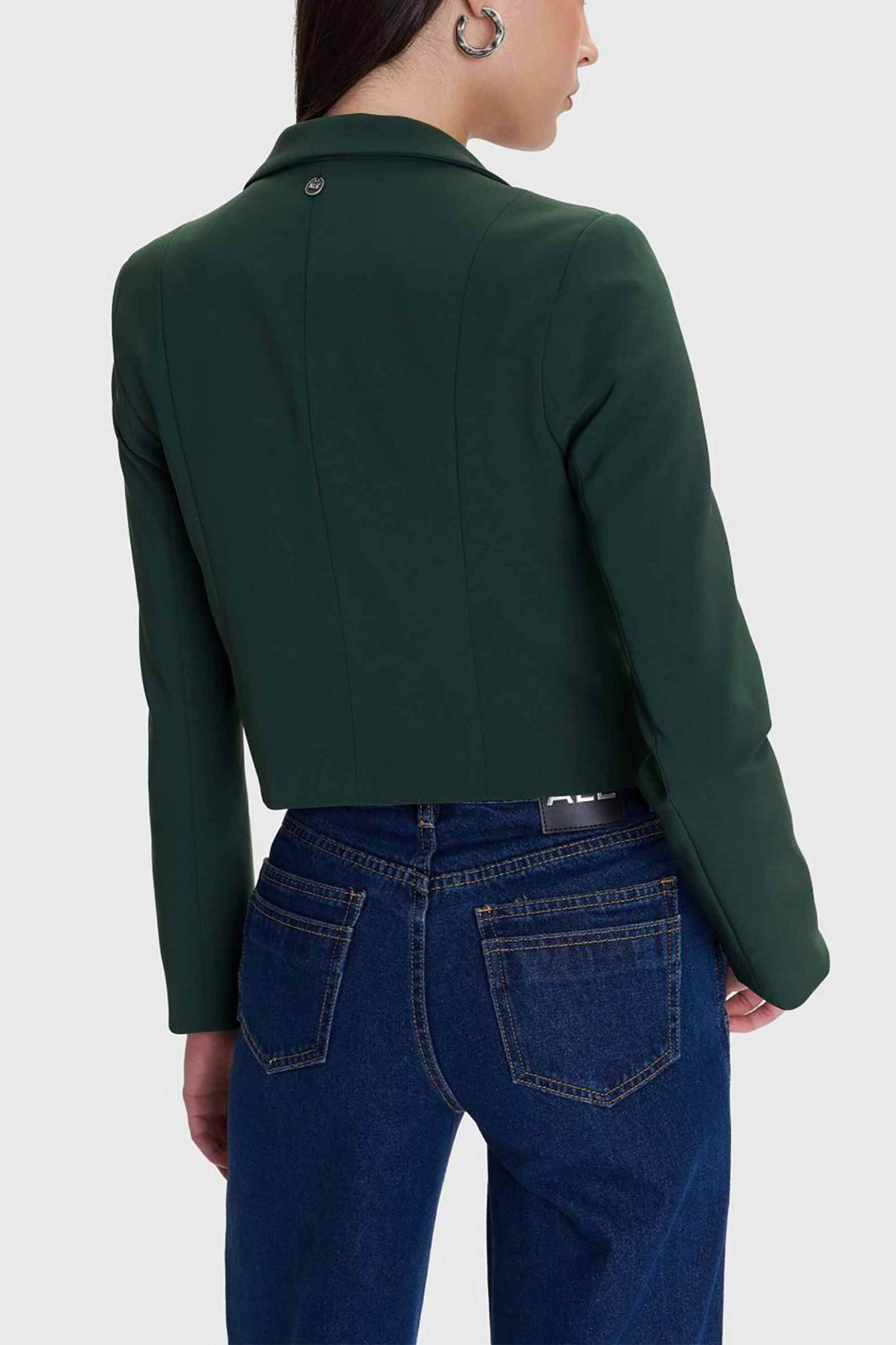 'ALE γυναικείο σακάκι cropped - 82464615E Πράσινο Σκούρο φωτογραφία