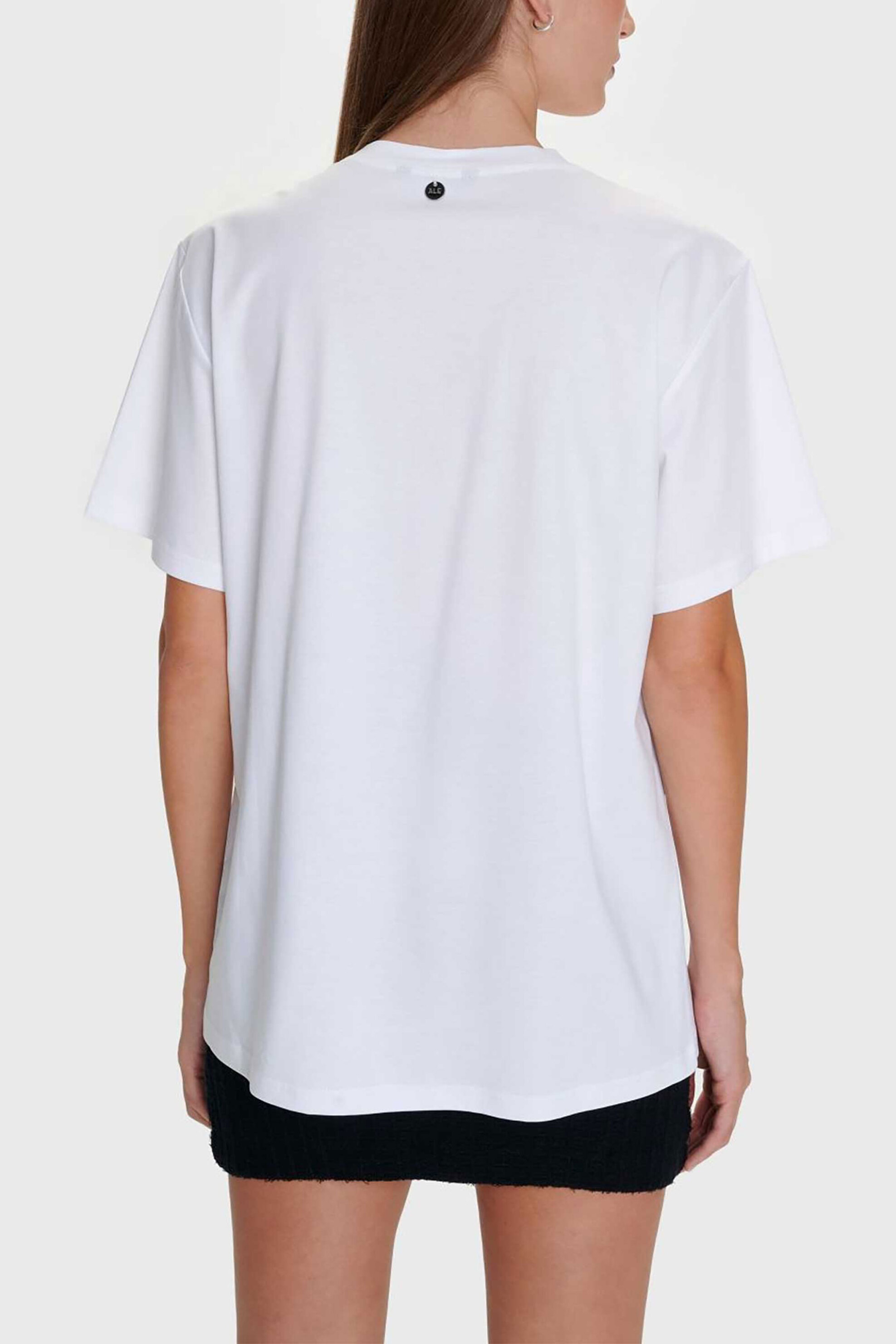 'ALE γυναικείo T-shirt με διακοσμητικές πέρλες - 8921585 Λευκό φωτογραφία