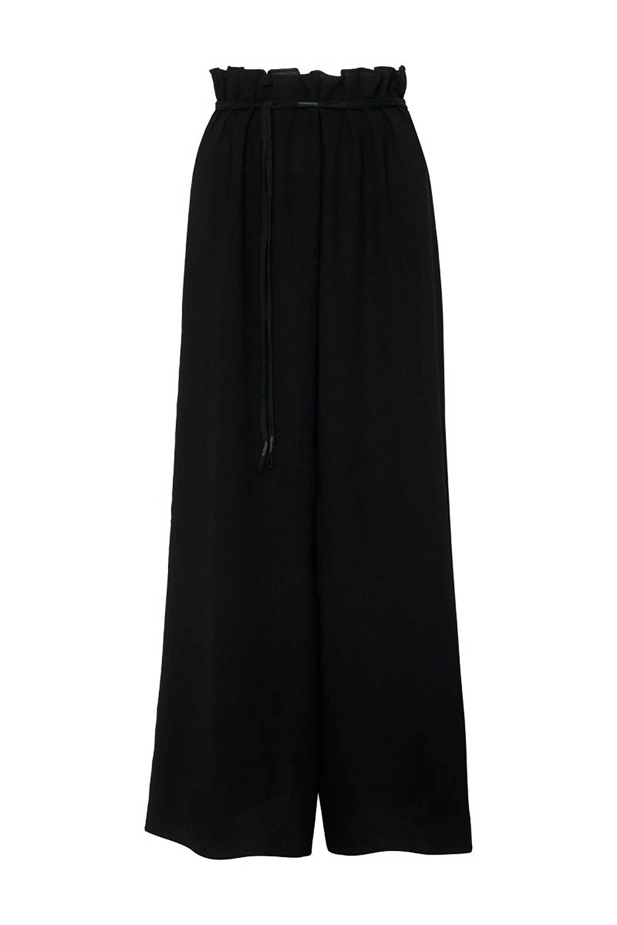 Ale Γυναικεία Παντελόνα Μονόχρωμη Loose Fit - 82276008 Μαύρο