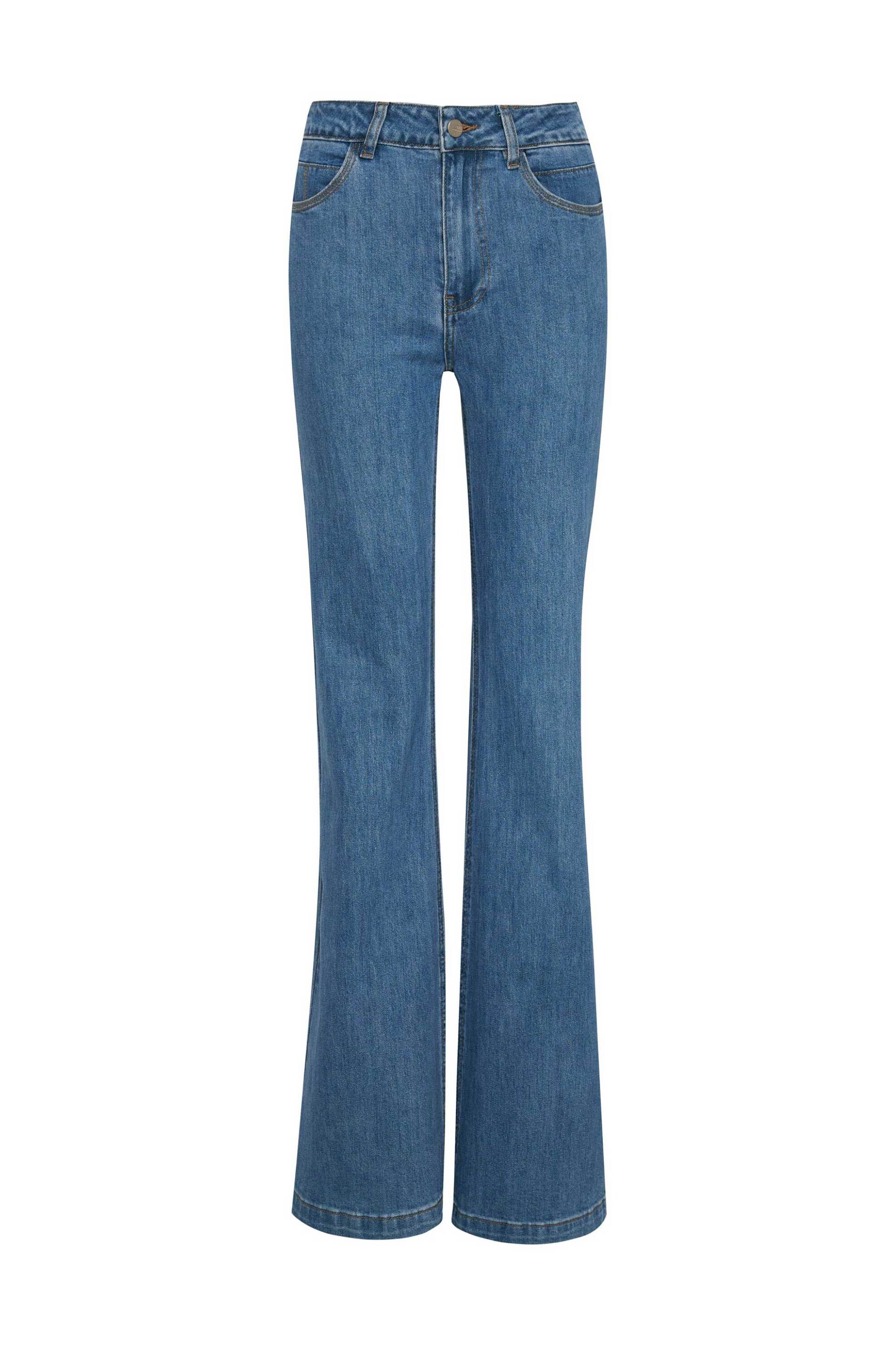 Ale Γυναικείο Τζιν Παντελόνι Καμπάνα - 8923087 Denim Blue