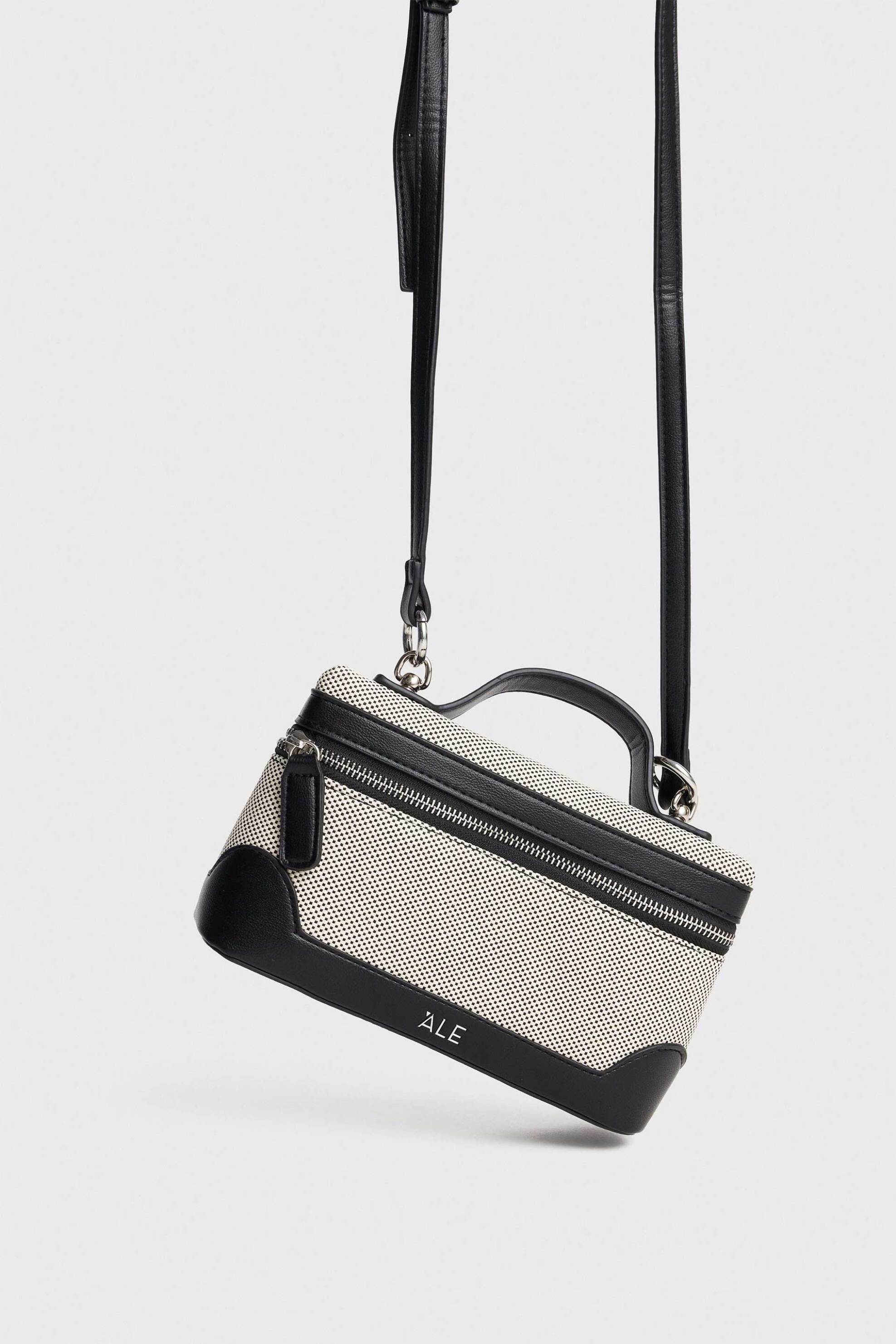 'ALE γυναικεία τσάντα crossbody με συνδυασμό υλικών - 8T23462 Μπεζ