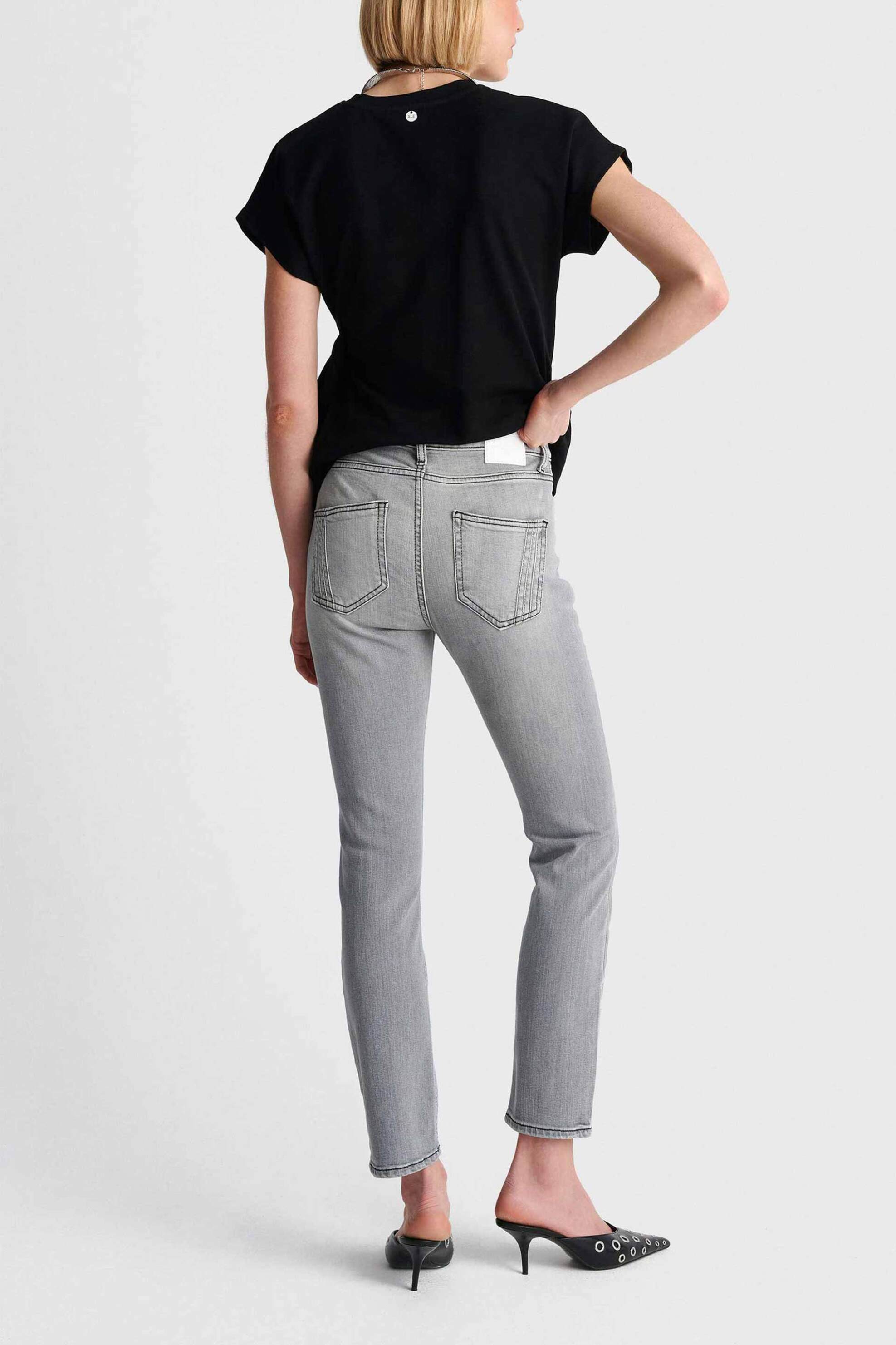 'ALE γυναικείο τζιν παντελόνι Slim Fit - 8923084 Ανθρακί
