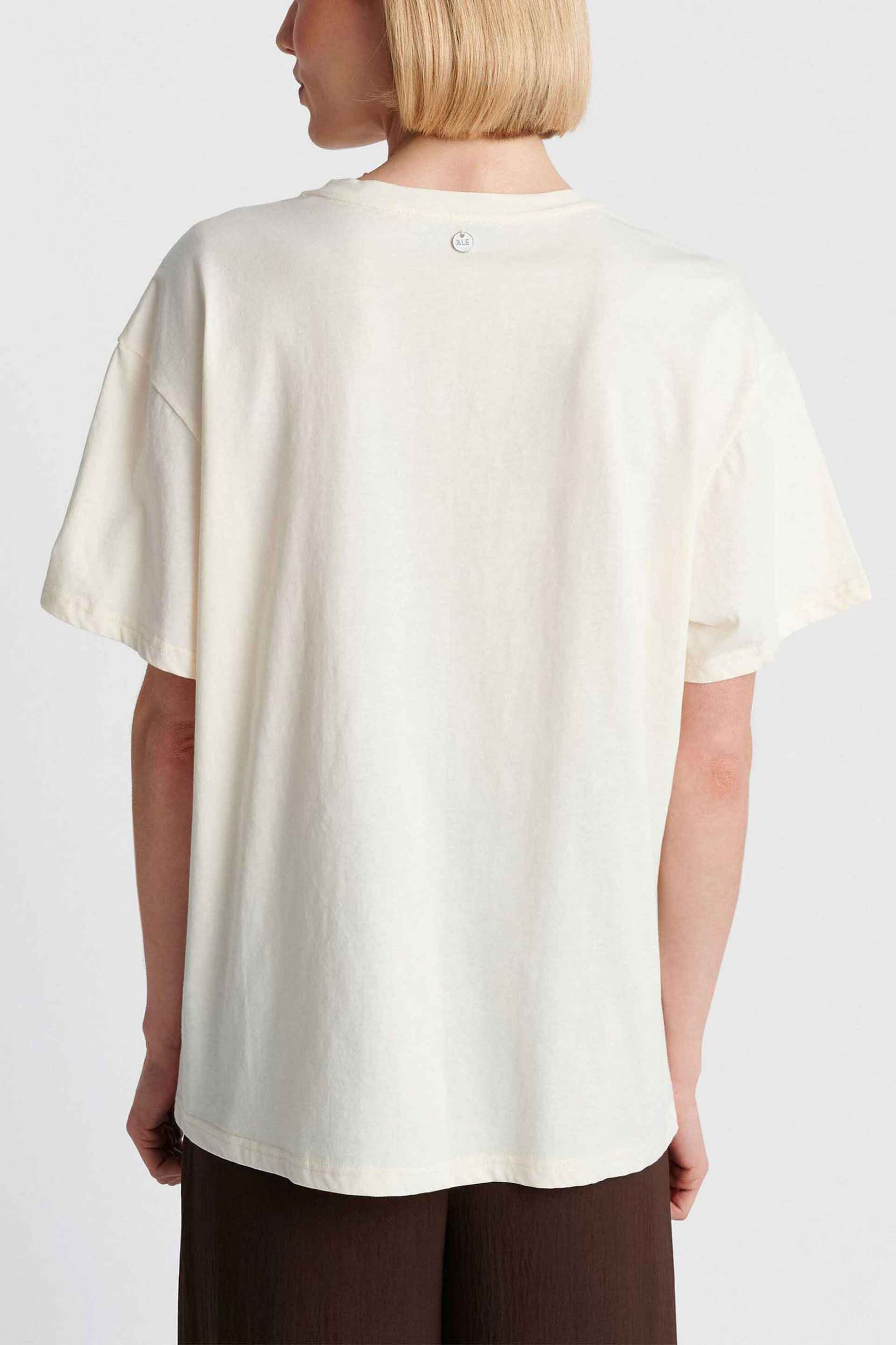 Ale Γυναικείο T-Shirt με Print - 8923136 Εκρού