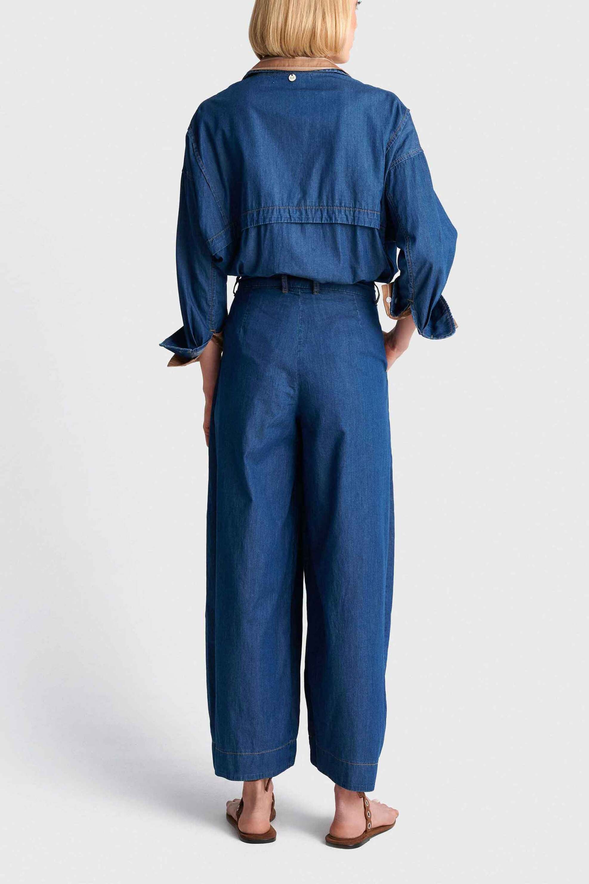 'ALE 'ALE γυναικεία denim παντελόνα Loose Fit - 8923179 Denim Blue Σκούρο - 3