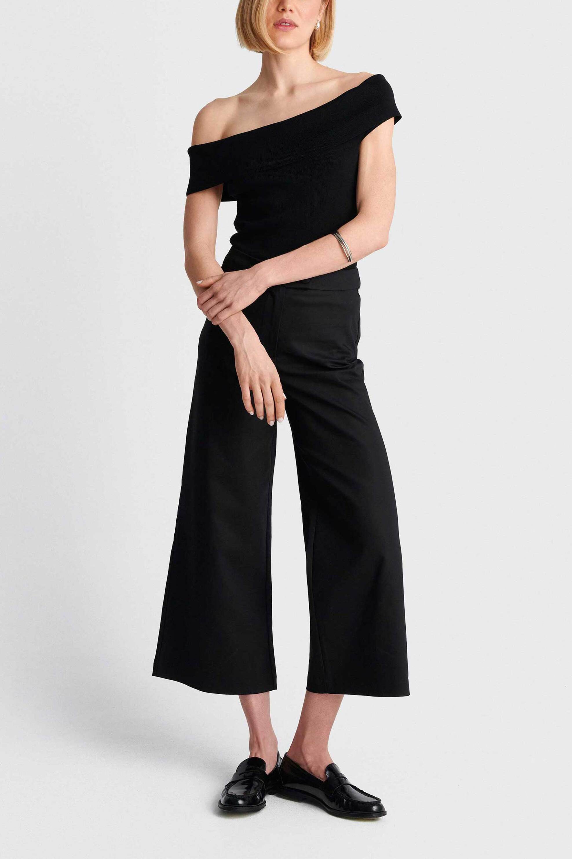 'ALE γυναικεία μπλούζα off shoulder - 8P23418 Μαύρο