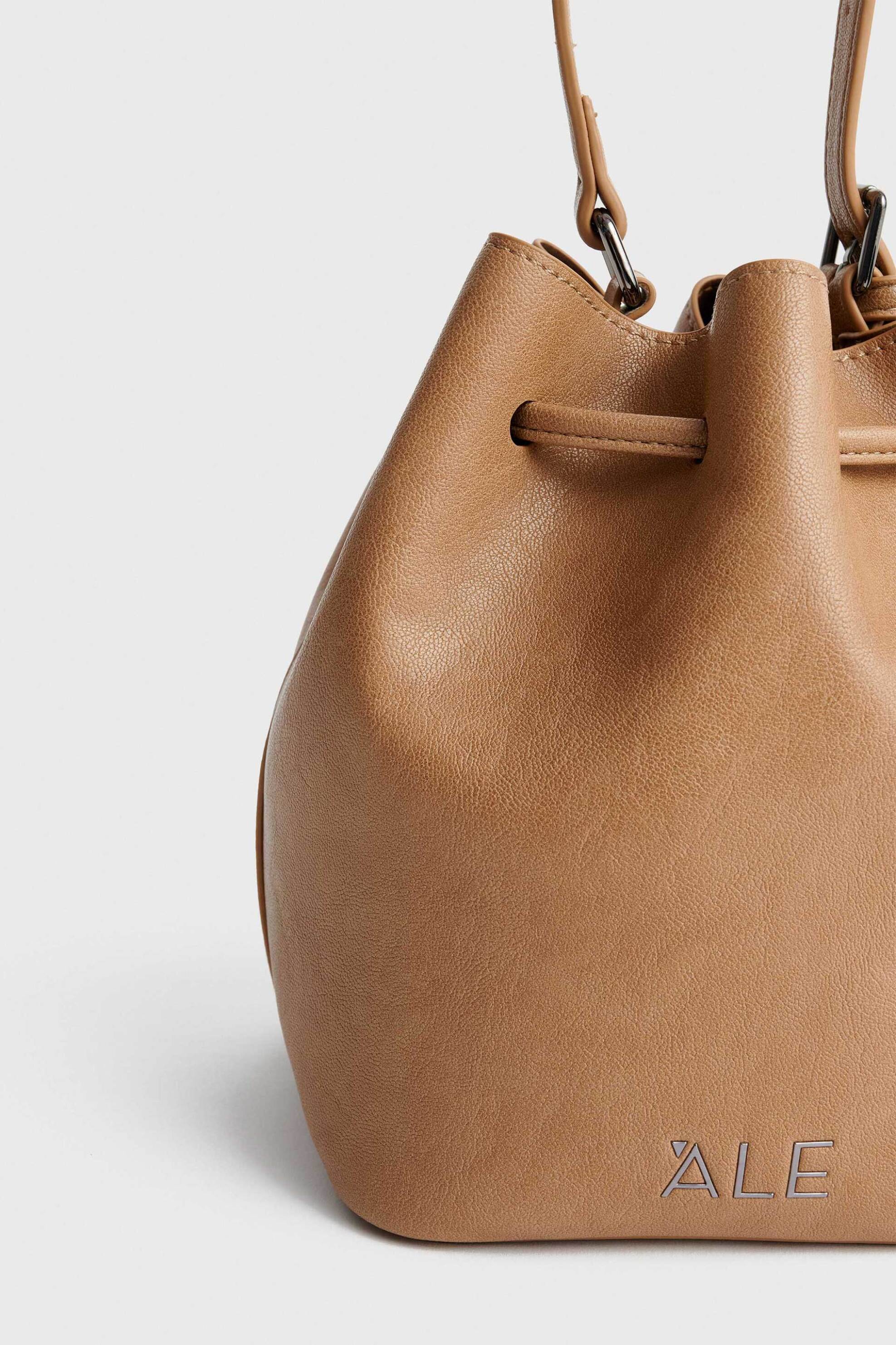 'ALE γυναικεία τσάντα crossbody με δερμάτινη όψη - 8T23465 Καφέ