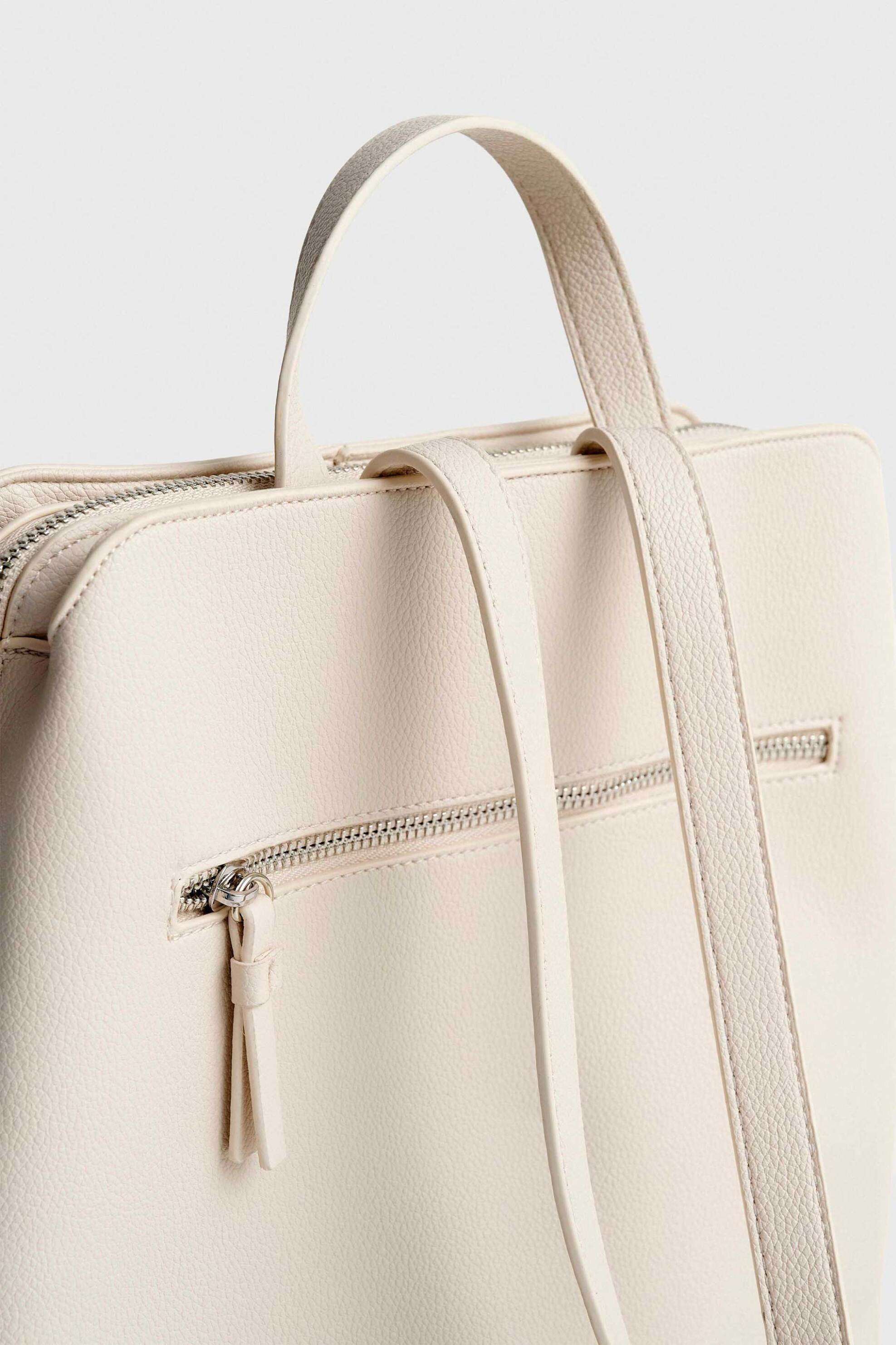 'ALE γυναικεία τσάντα backpack με δερμάτινη όψη - 8T23463 Μπεζ