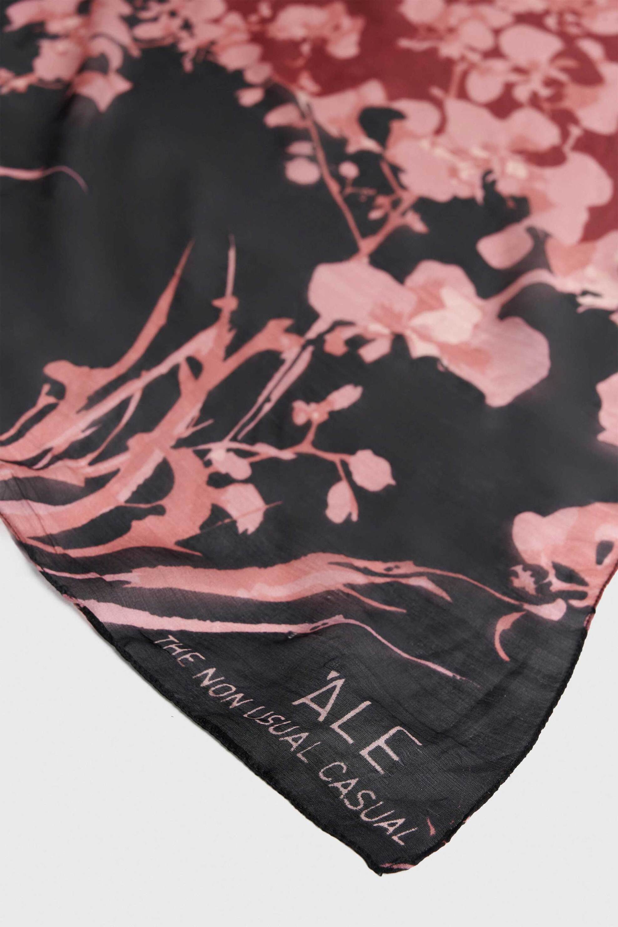 'ALE 'ALE γυναικείο φουλάρι με all-over print - 8J23675 Κόκκινο