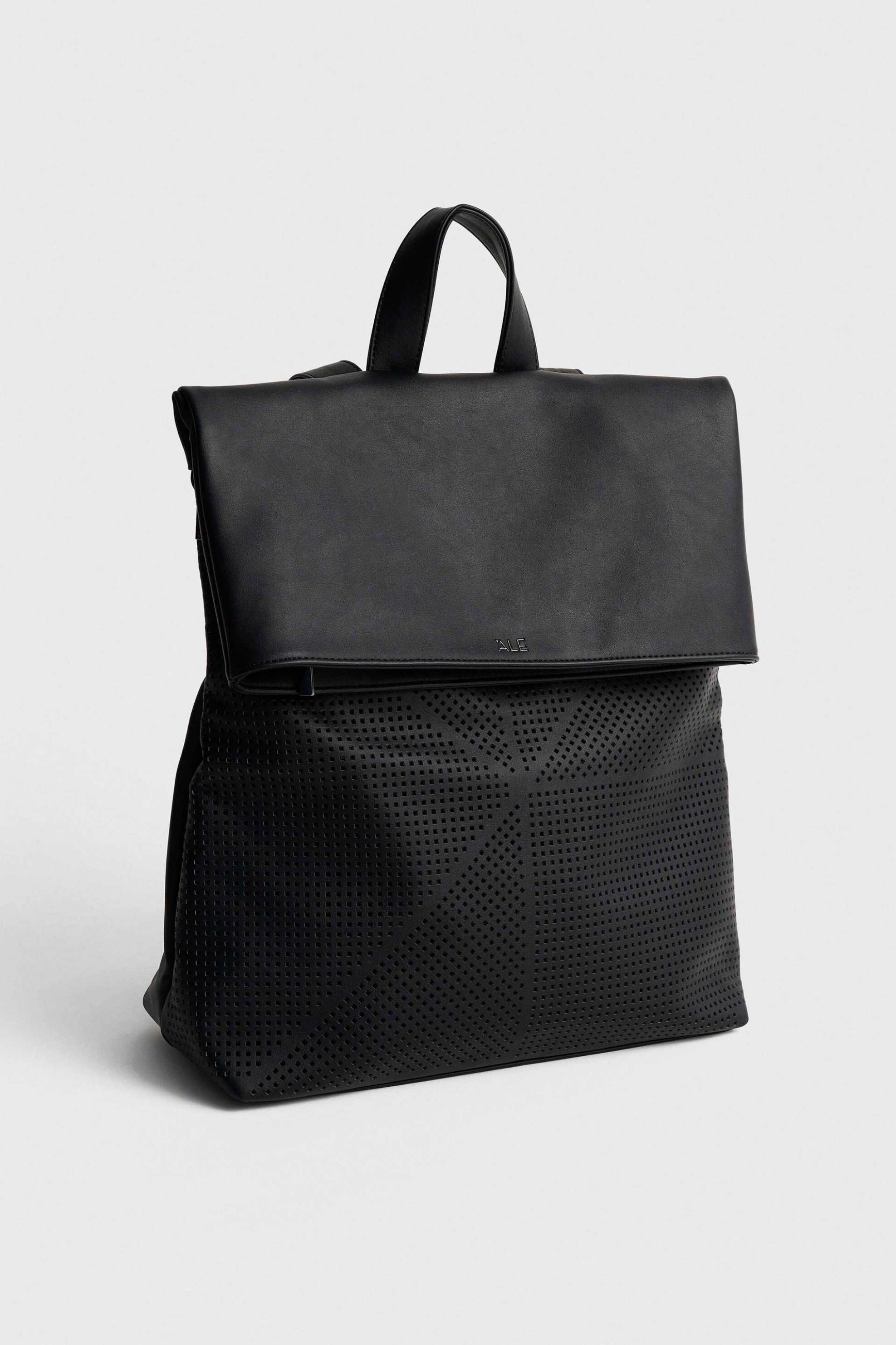 'ALE γυναικεία τσάντα backpack με δερμάτινη όψη - 8T23460 Μαύρο
