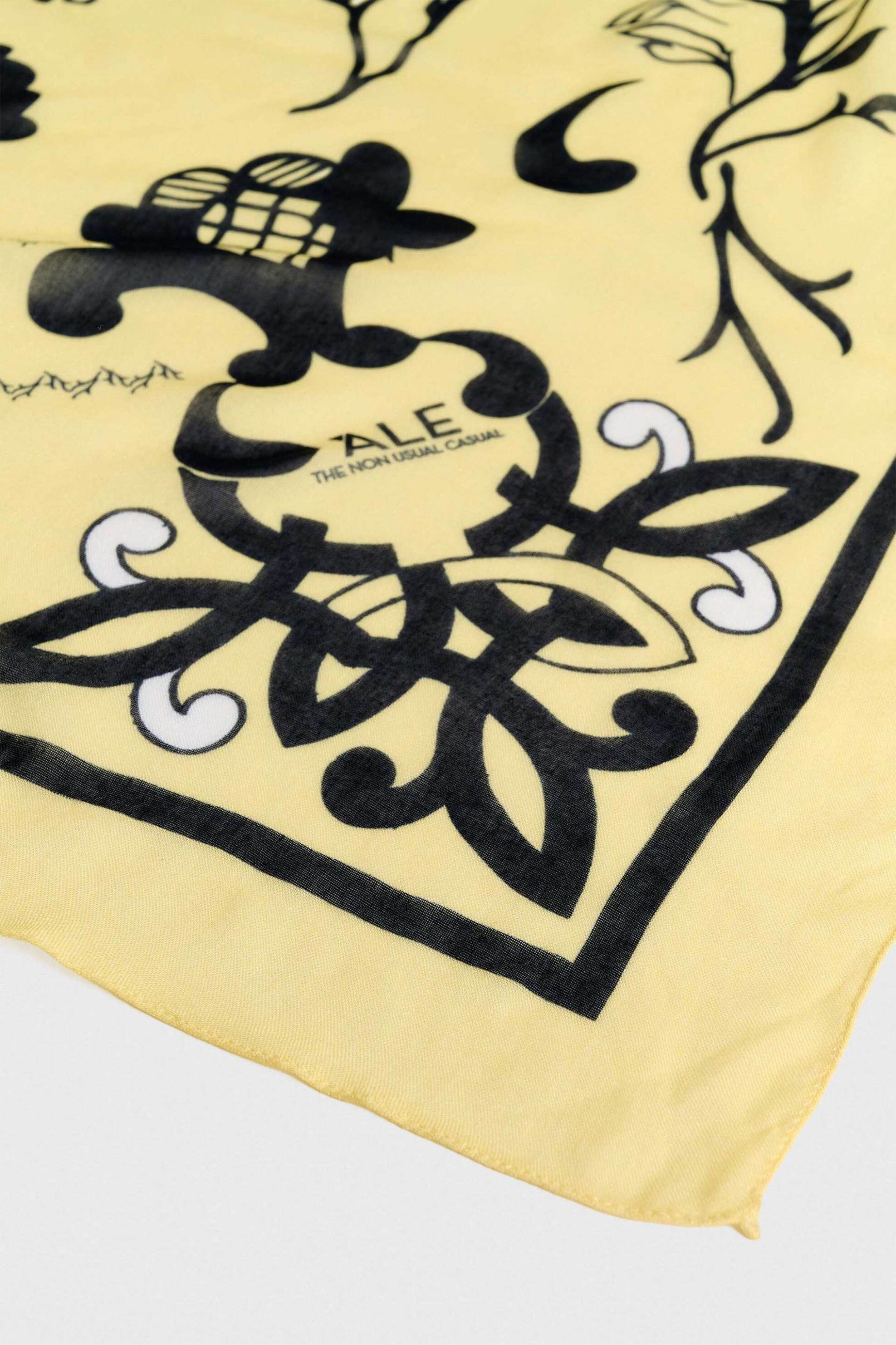 'ALE 'ALE γυναικείο μαντήλι με all-over print - 8J23683 Κίτρινο Ώχρα