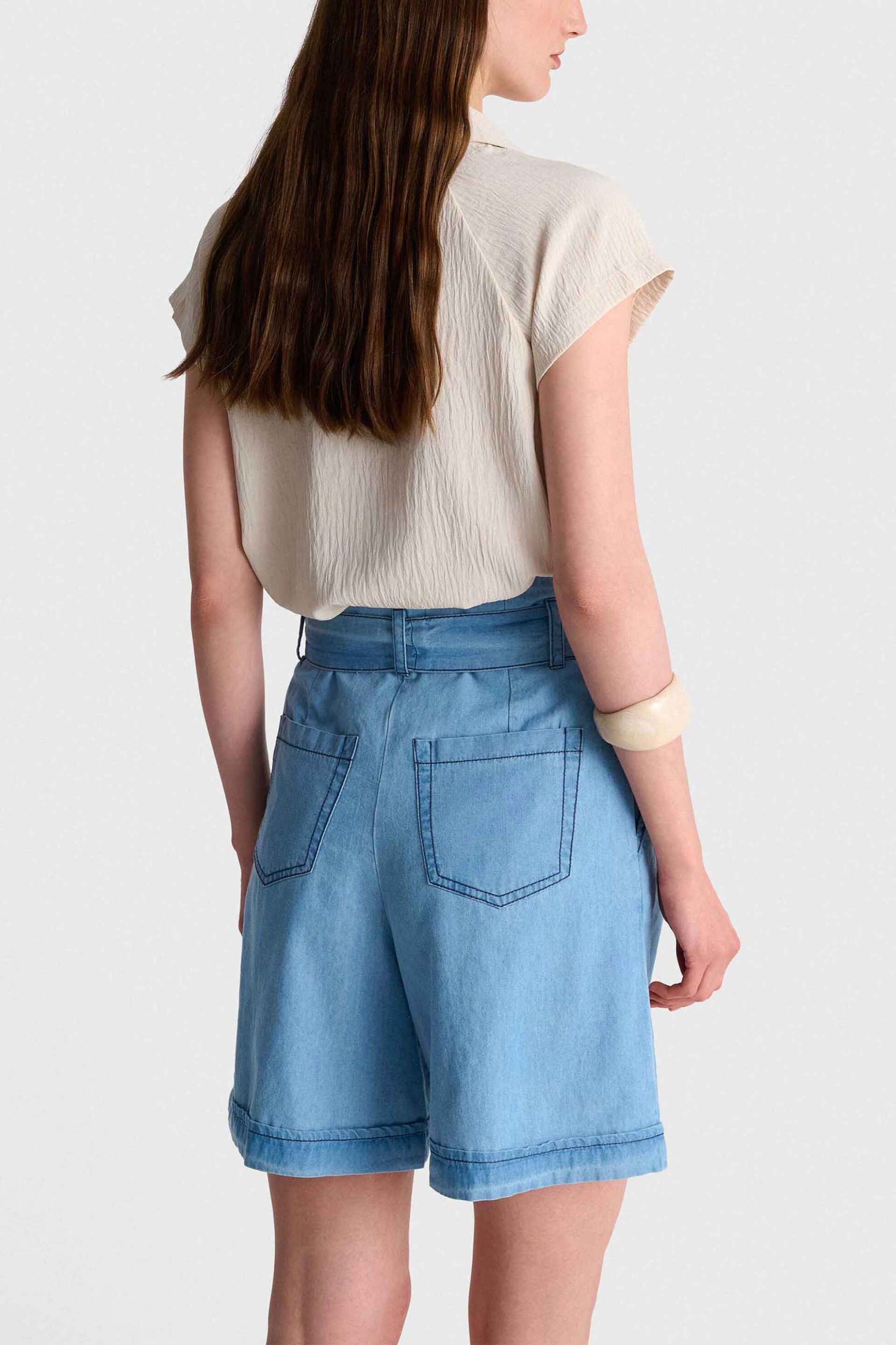 Ale Γυναικεία Βερμούδα Denim - 81253661 Blue