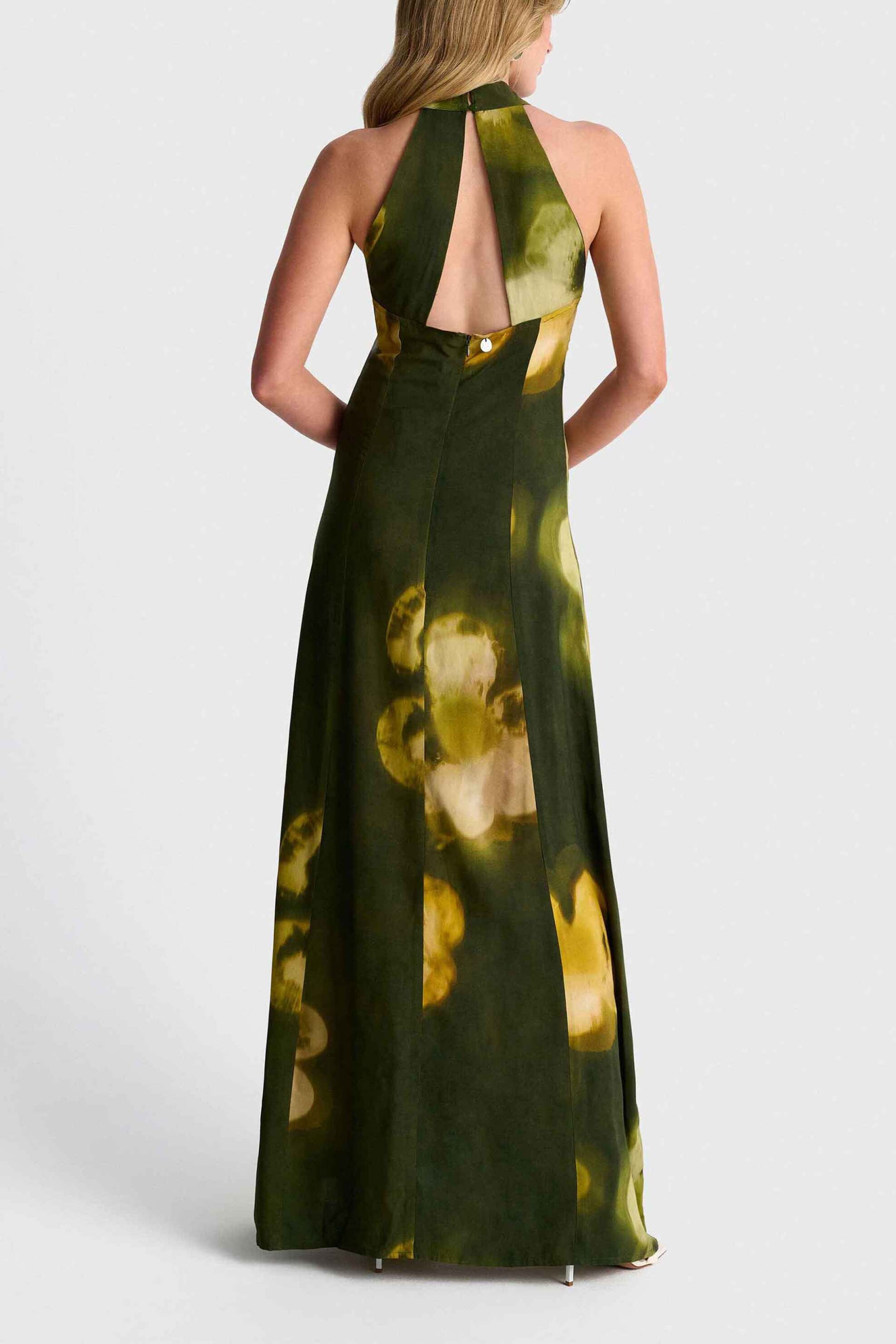 'ALE γυναικείο maxi φόρεμα με floral print - 8923517 Κυπαρισσί